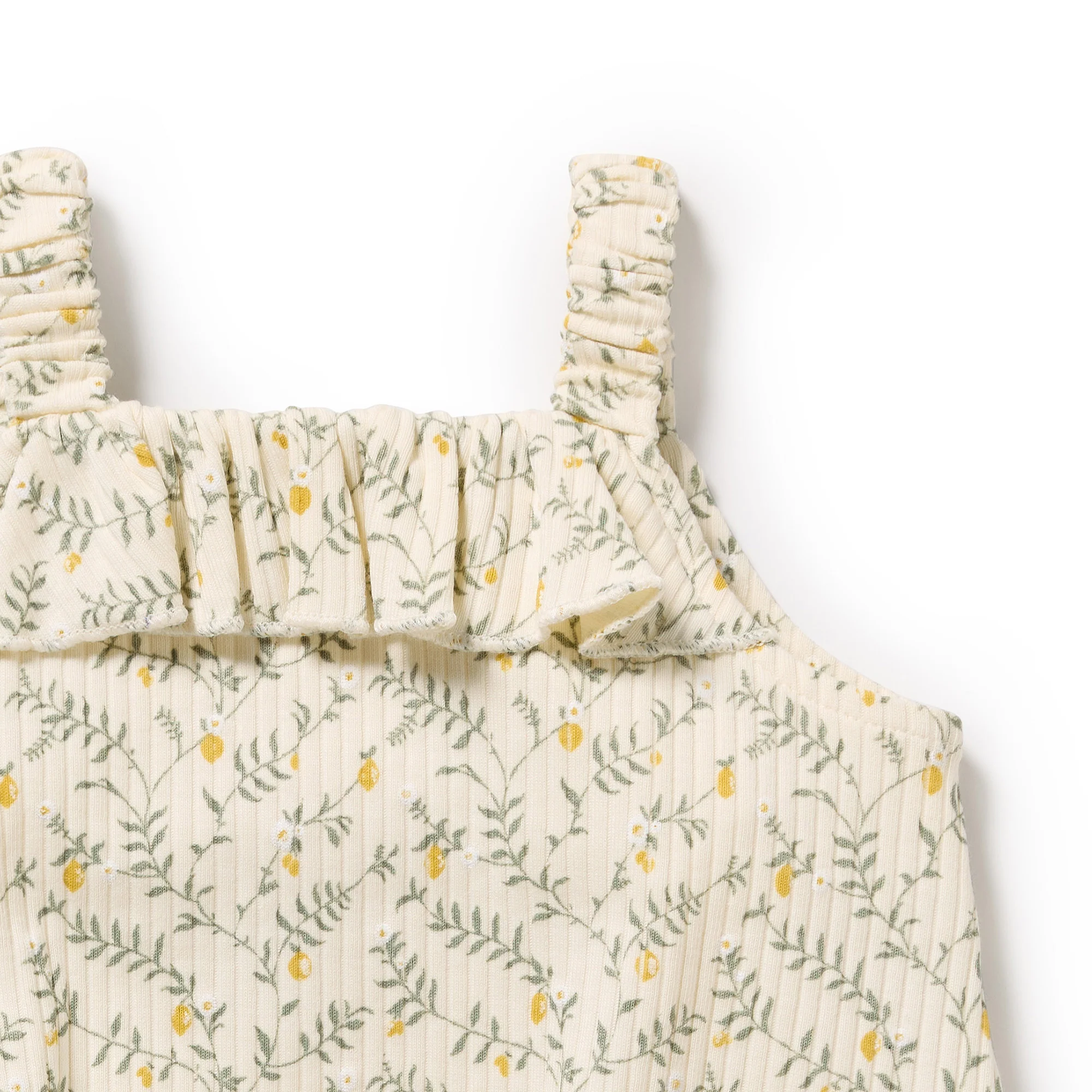 Organic Playsuit - Lemon Leaf - Image 4