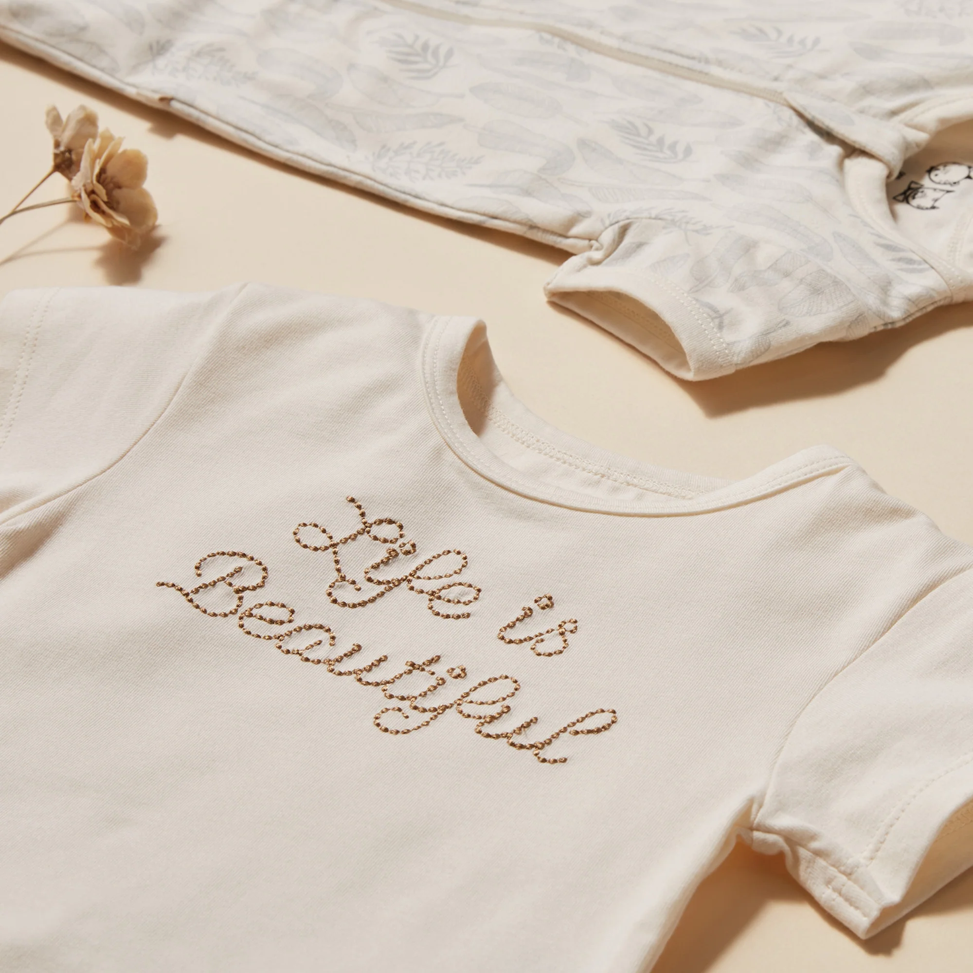 Wilson and Frenchy Life is Beautiful Organic Bodysuit - Image 5