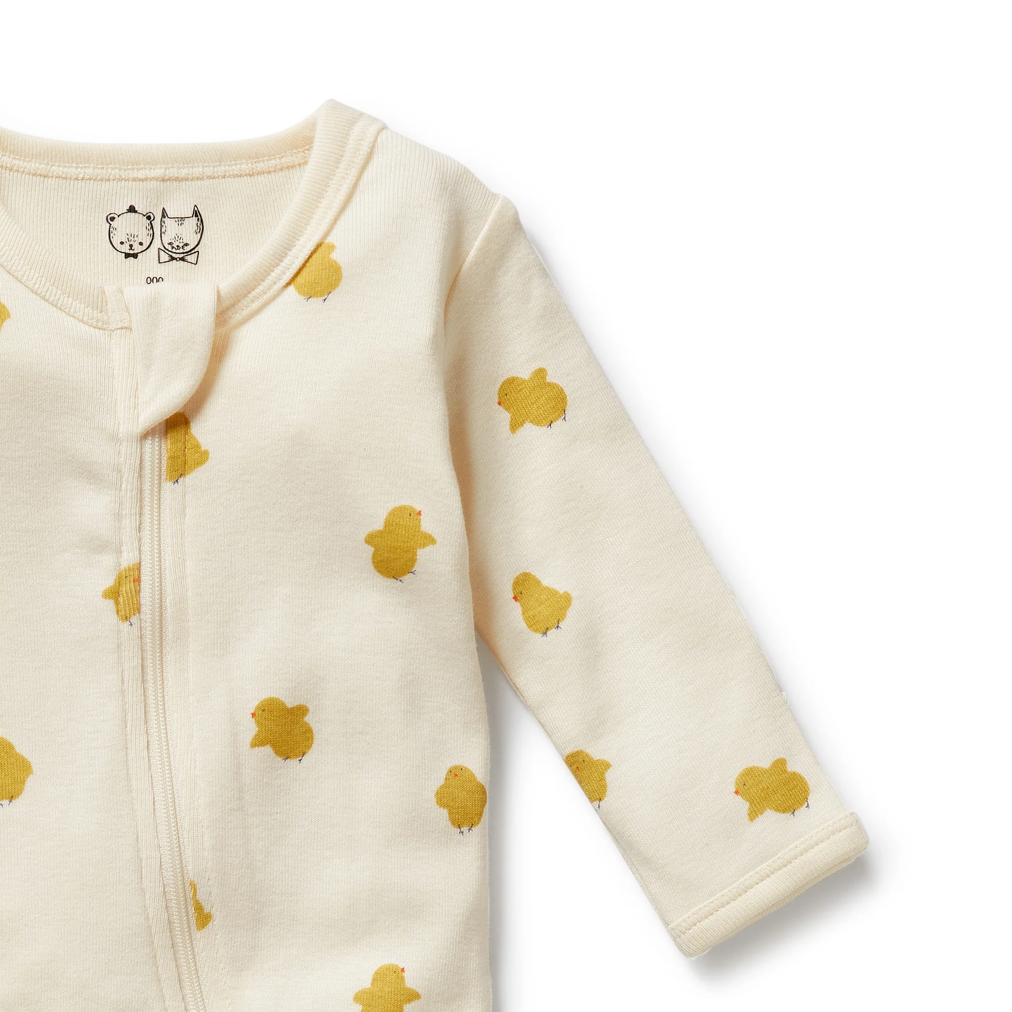 Wilson & Frenchy - Little Chick Organic Zipsuit With Feet - Image 3