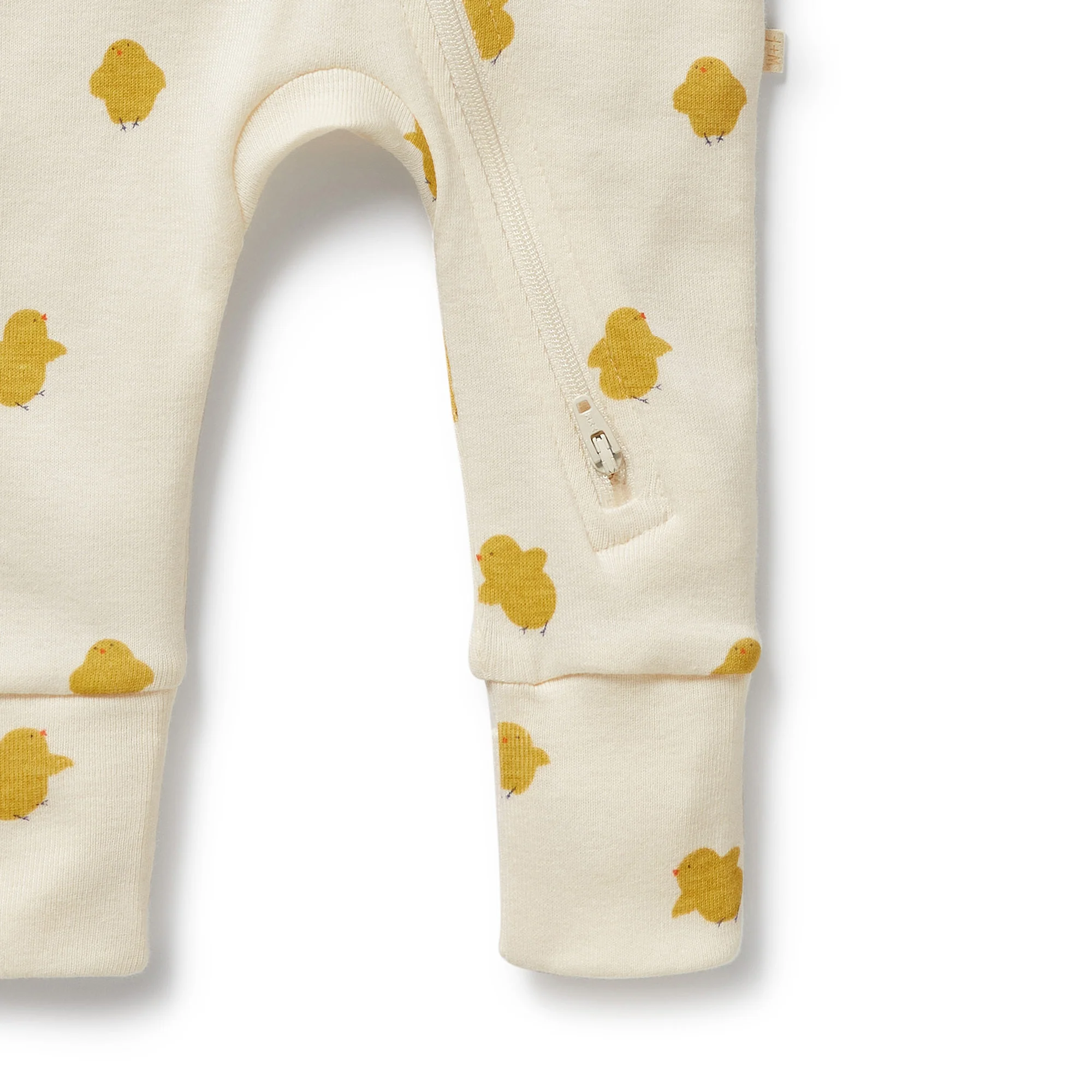 Wilson & Frenchy - Little Chick Organic Zipsuit With Feet - Image 4