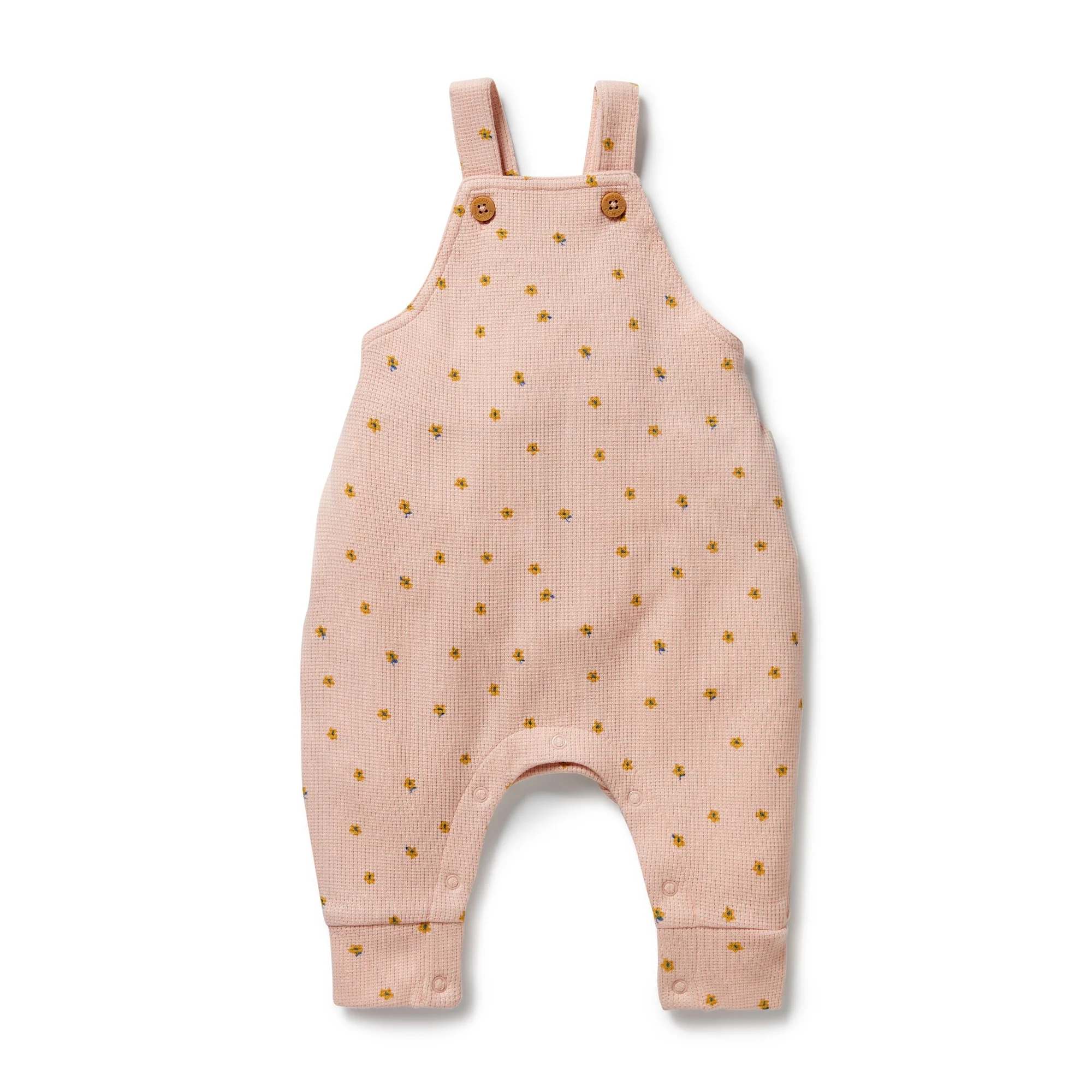 Wilson & Frenchy - Little Fleur Organic Waffle Overall