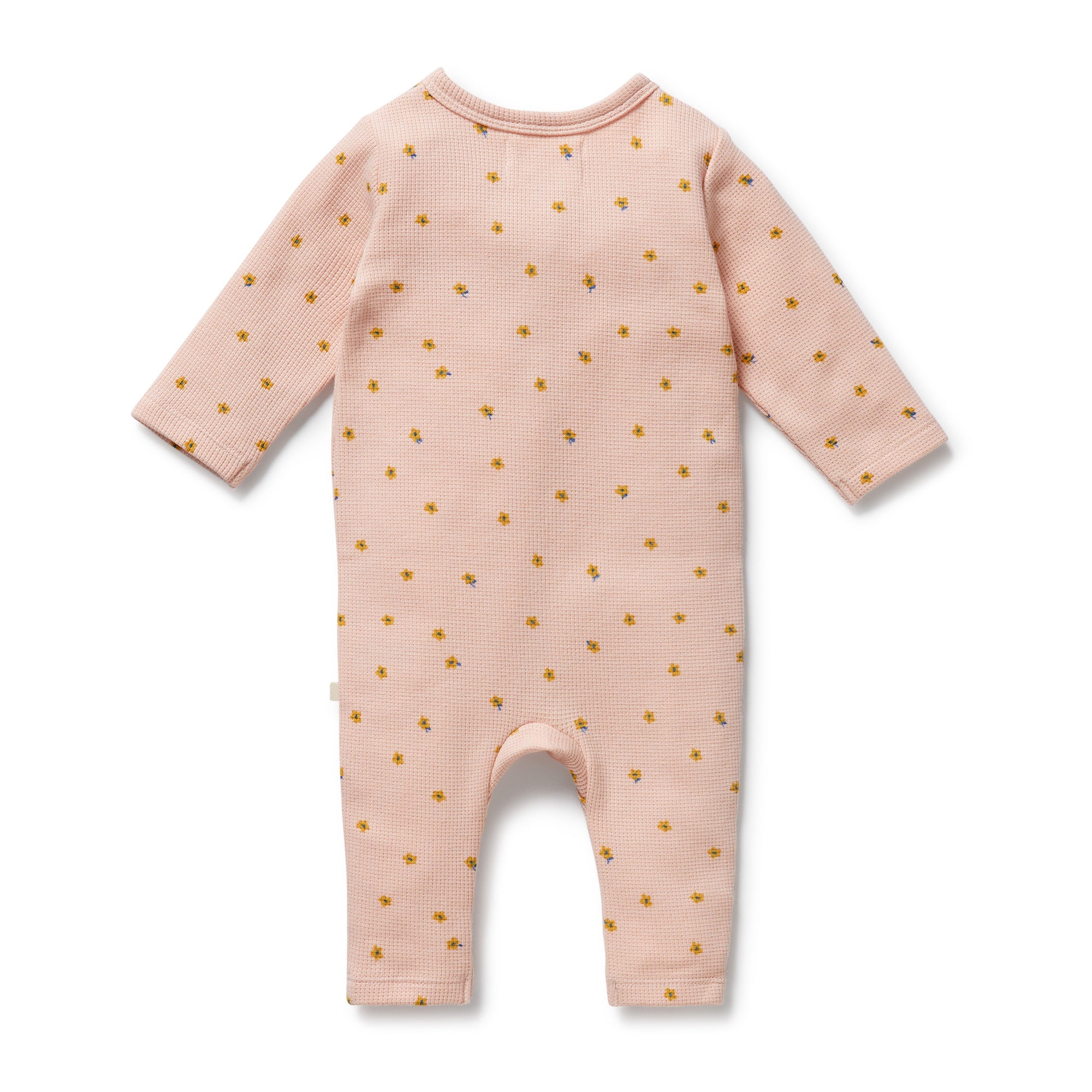 Wilson & Frenchy - Little Fleur Organic Waffle Ruffle Zipsuit - Image 5