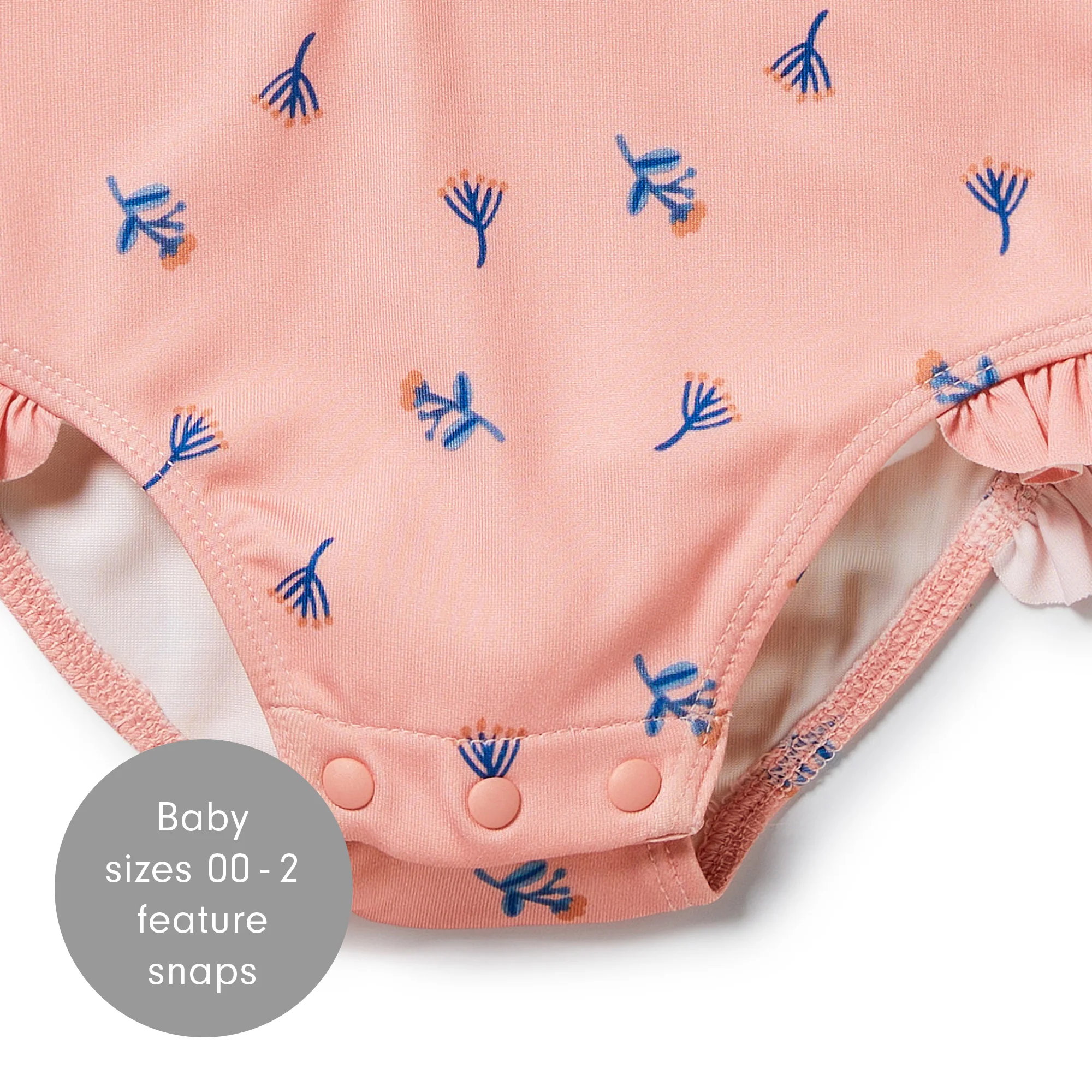 Little Flower Long Sleeve Swimsuit - Image 3