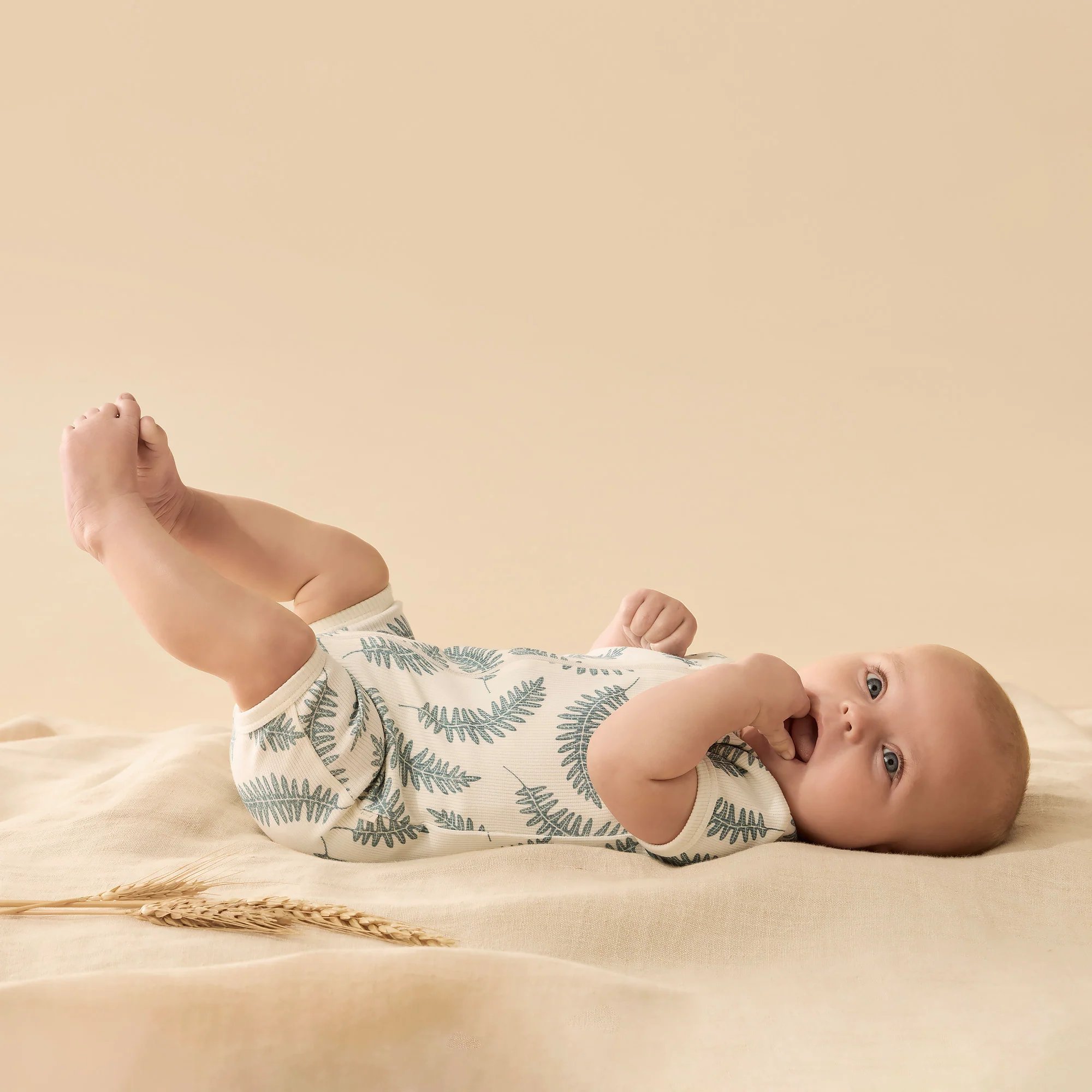 Organic Boyleg Zipsuit - Little Fronds - Image 2