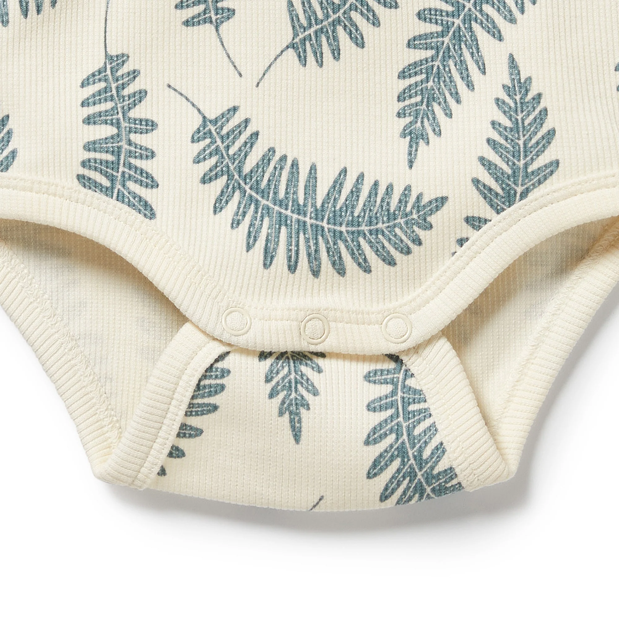 Organic Henley Bodysuit - Little Fronds - Image 3