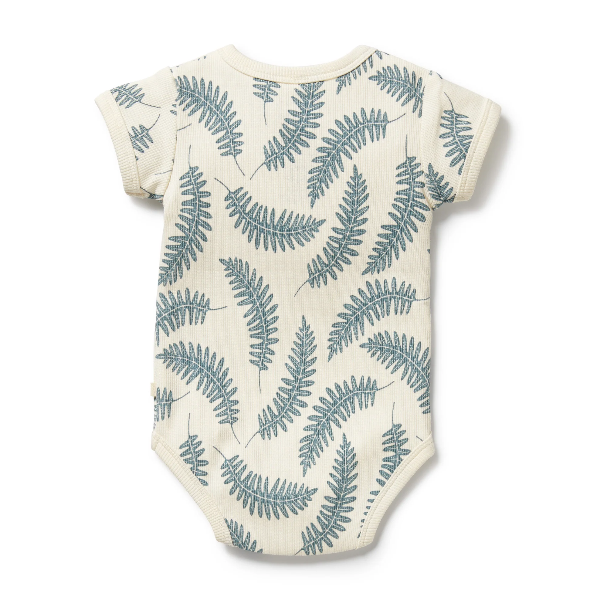 Organic Henley Bodysuit - Little Fronds - Image 4
