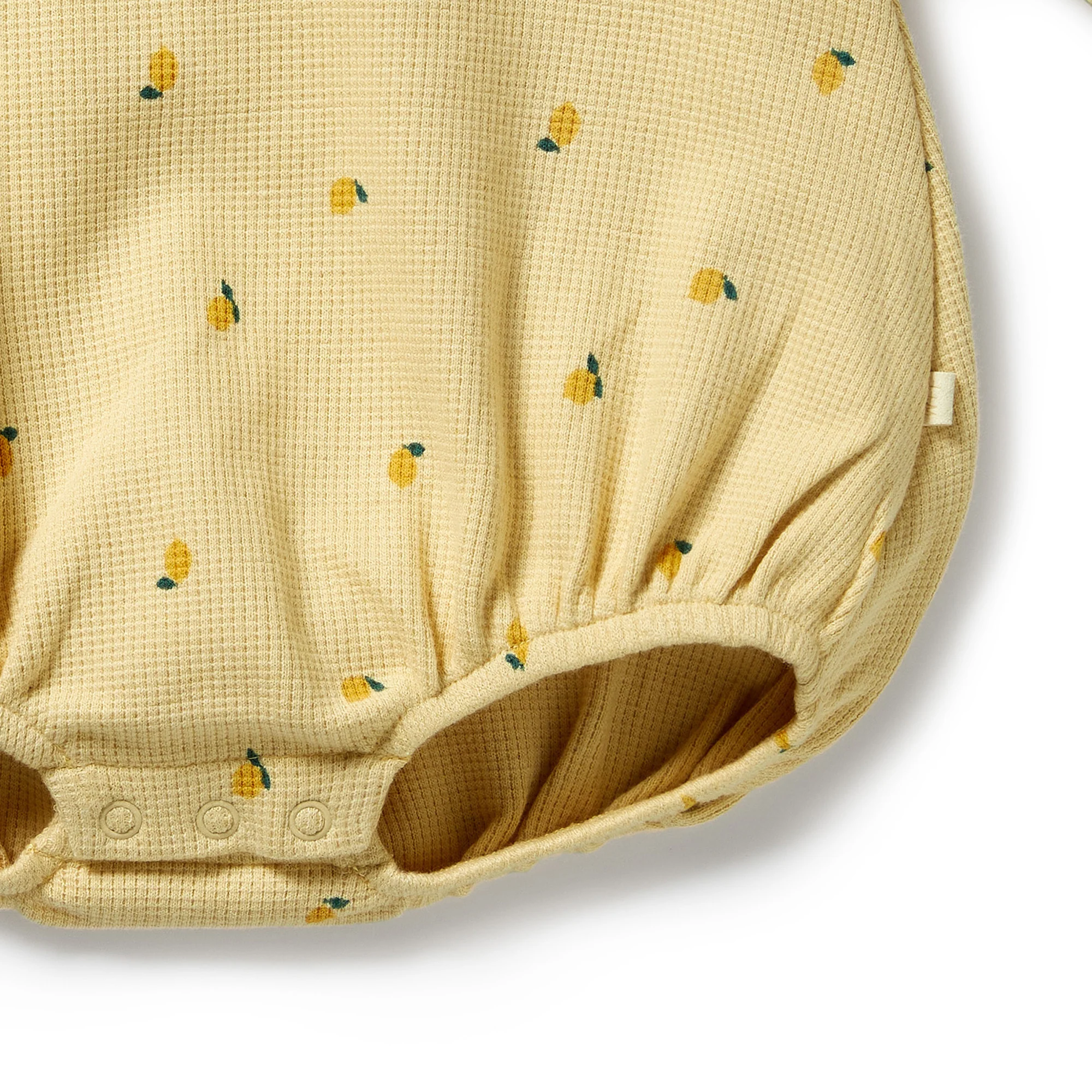 Wilson & Frenchy - Little Lemon Organic Waffle Bodysuit - Image 4