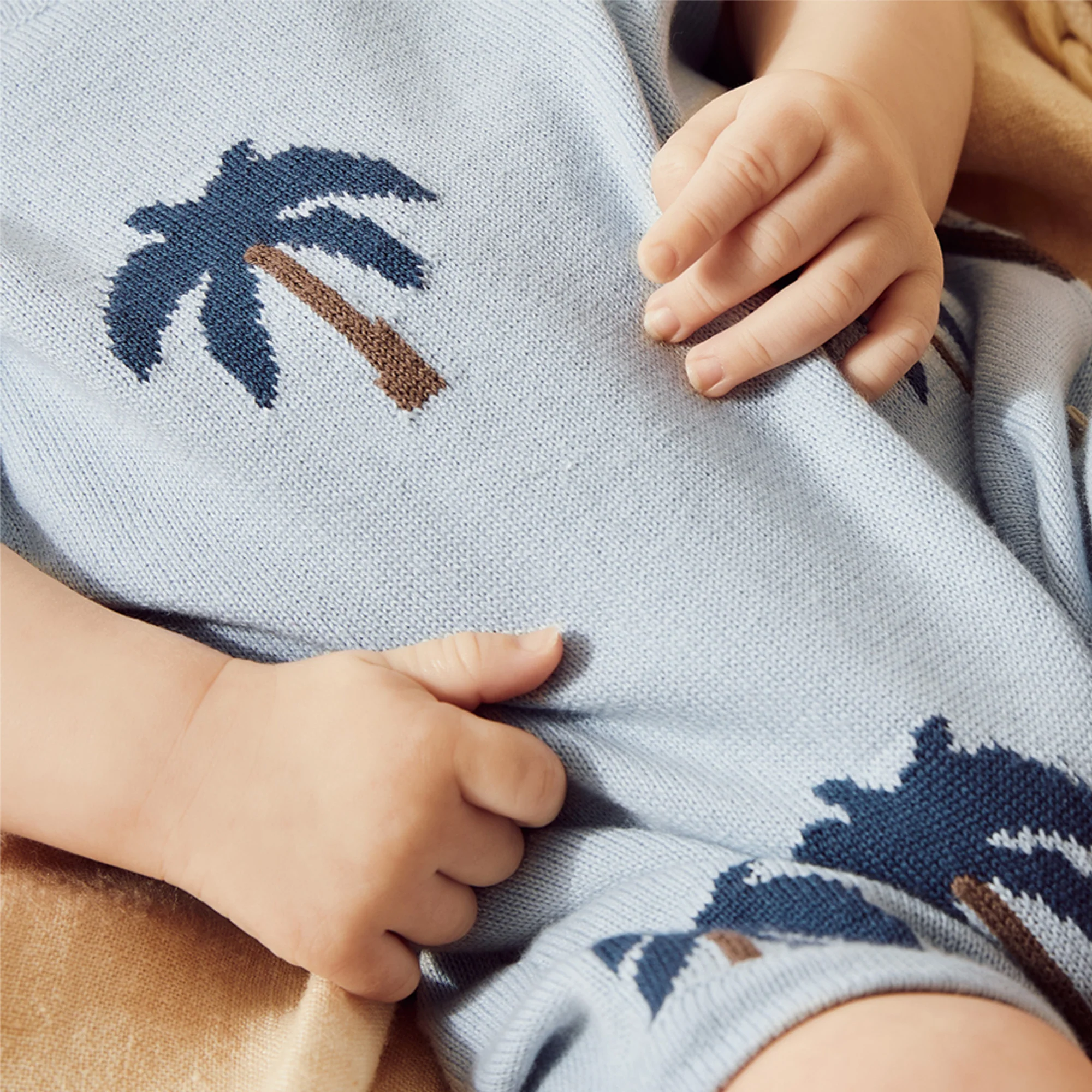 Little Palm Organic Knitted Growsuit - Image 5