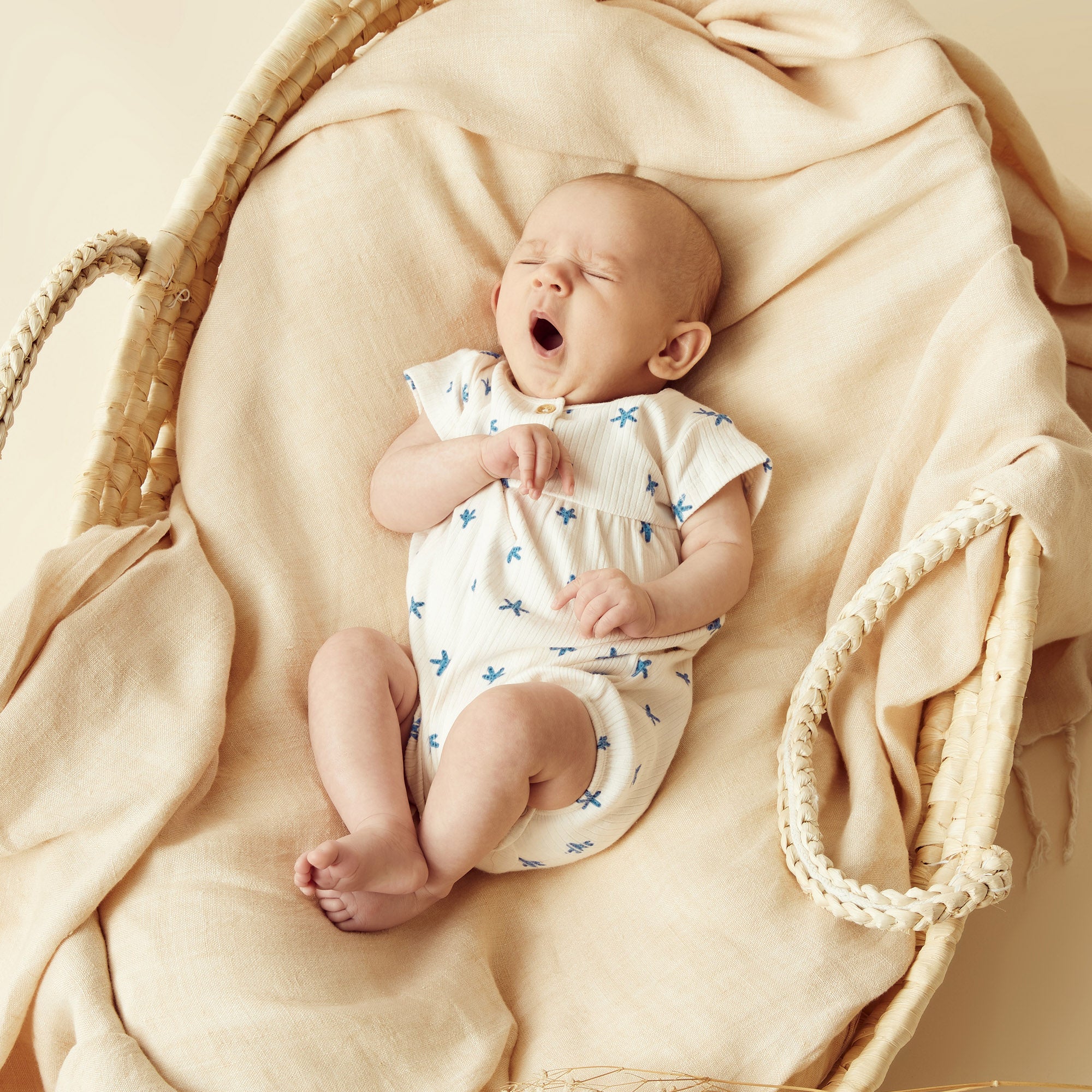 Little Starfish Organic Rib Playsuit - Image 6