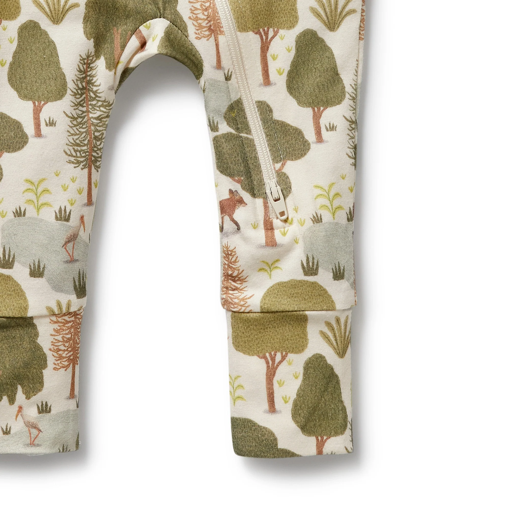Wilson & Frenchy - Little Trees Organic Zipsuit with Feet - Image 4
