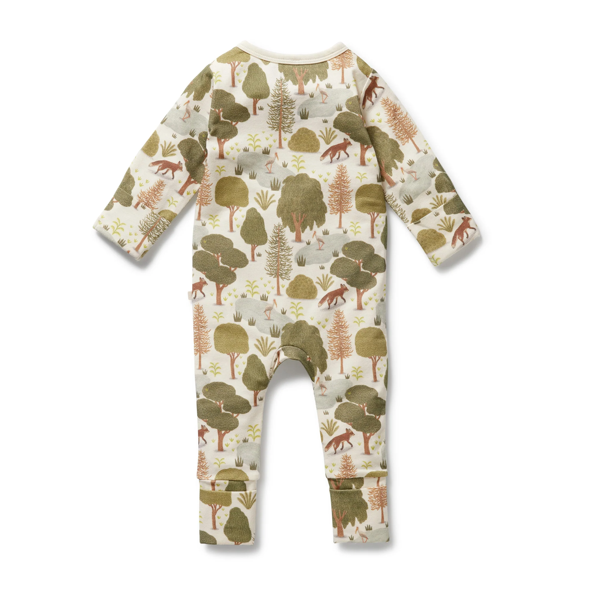 Wilson & Frenchy - Little Trees Organic Zipsuit with Feet - Image 5
