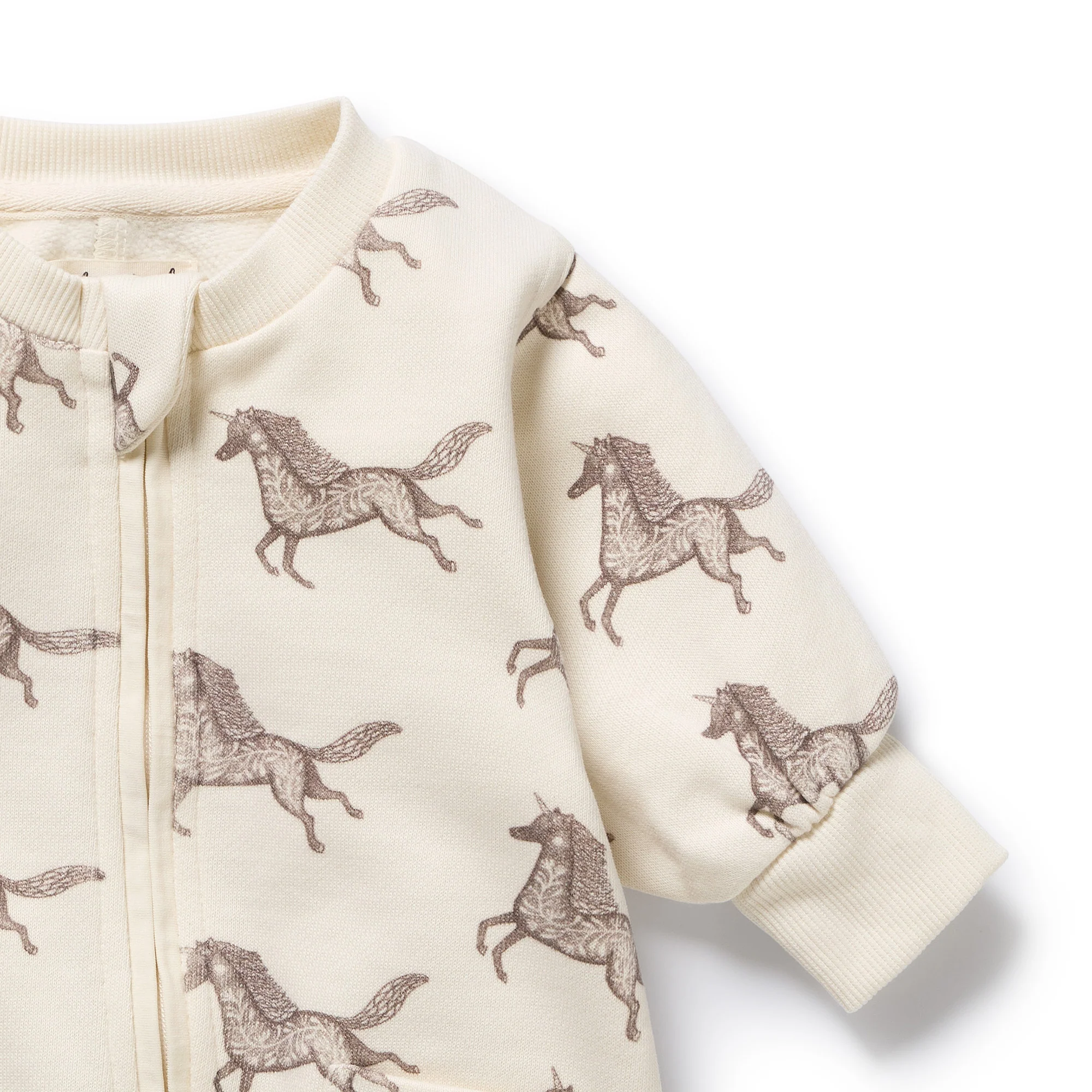 Little Unicorn Organic Terry Growsuit - Image 6