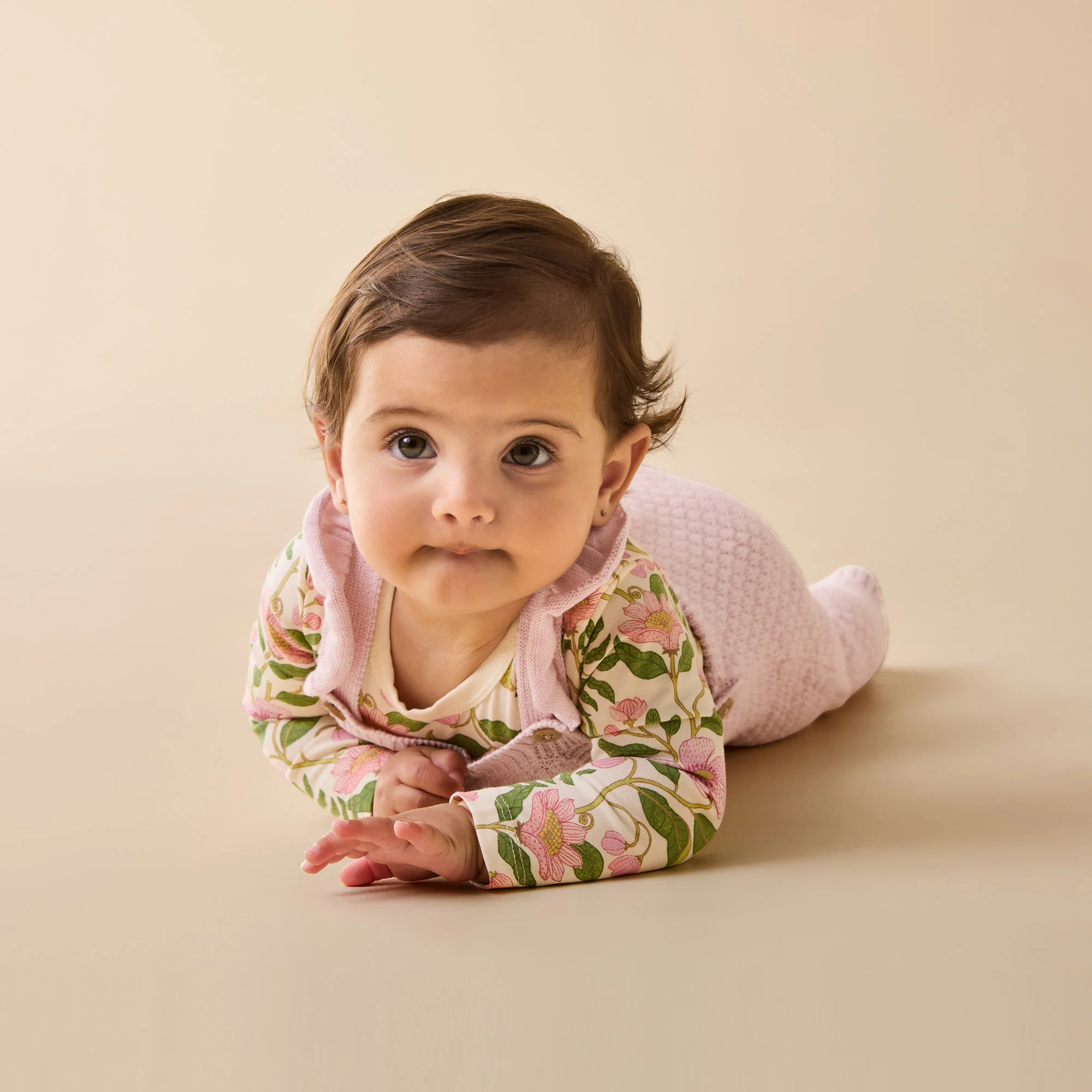 Marshmellow Organic Knitted Bubble Ruffle Overall - Image 3