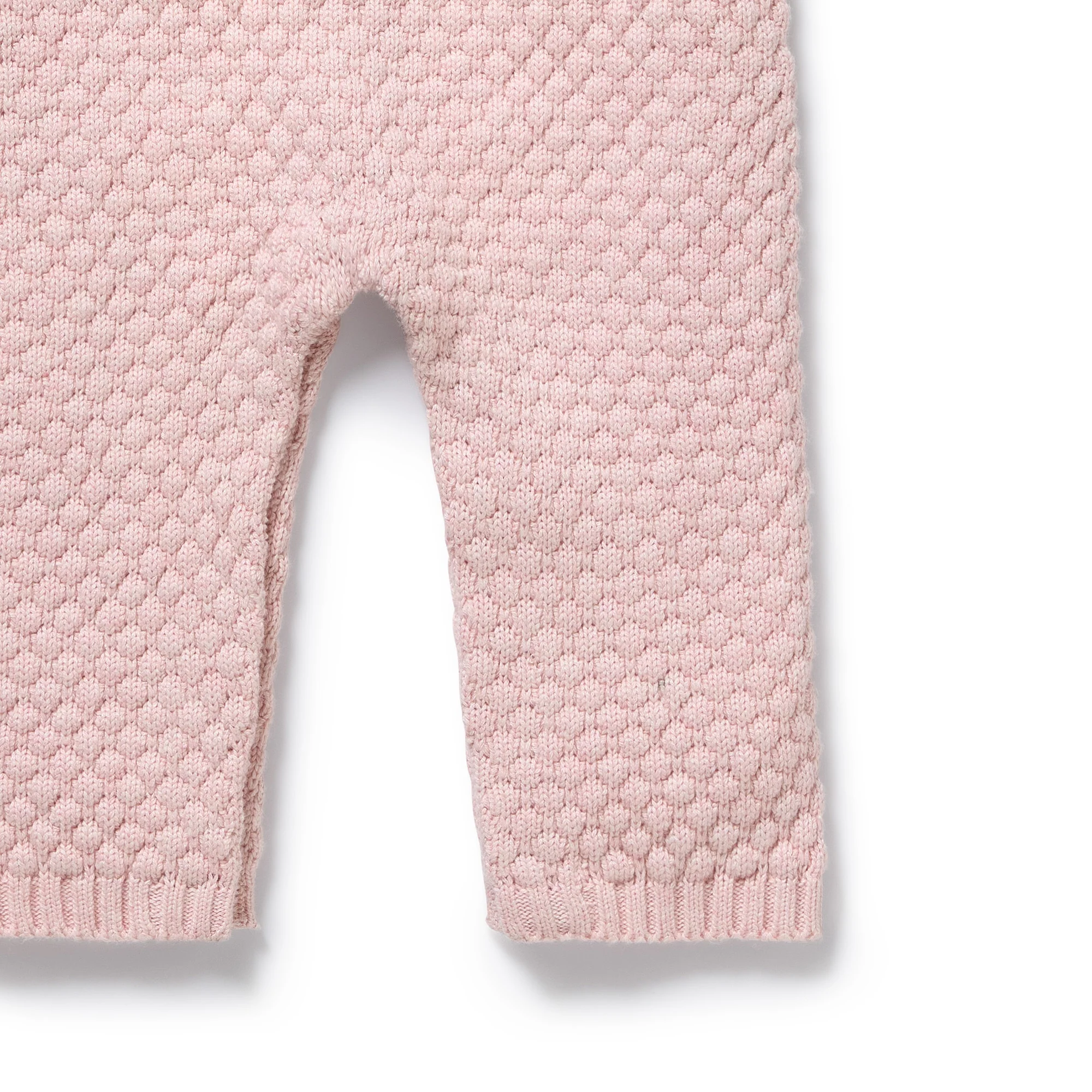 Marshmellow Organic Knitted Bubble Ruffle Overall - Image 5