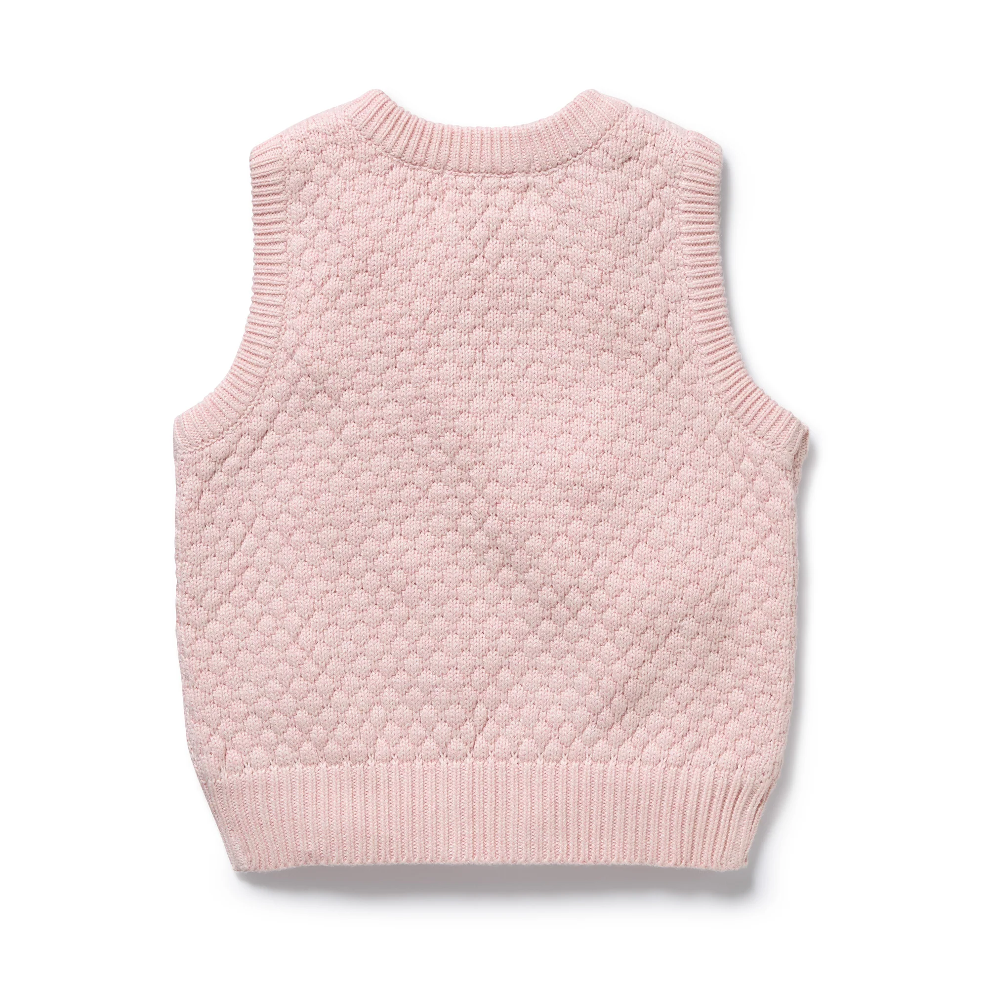 Marshmellow Organic Knitted Bubble Vest - Image 5