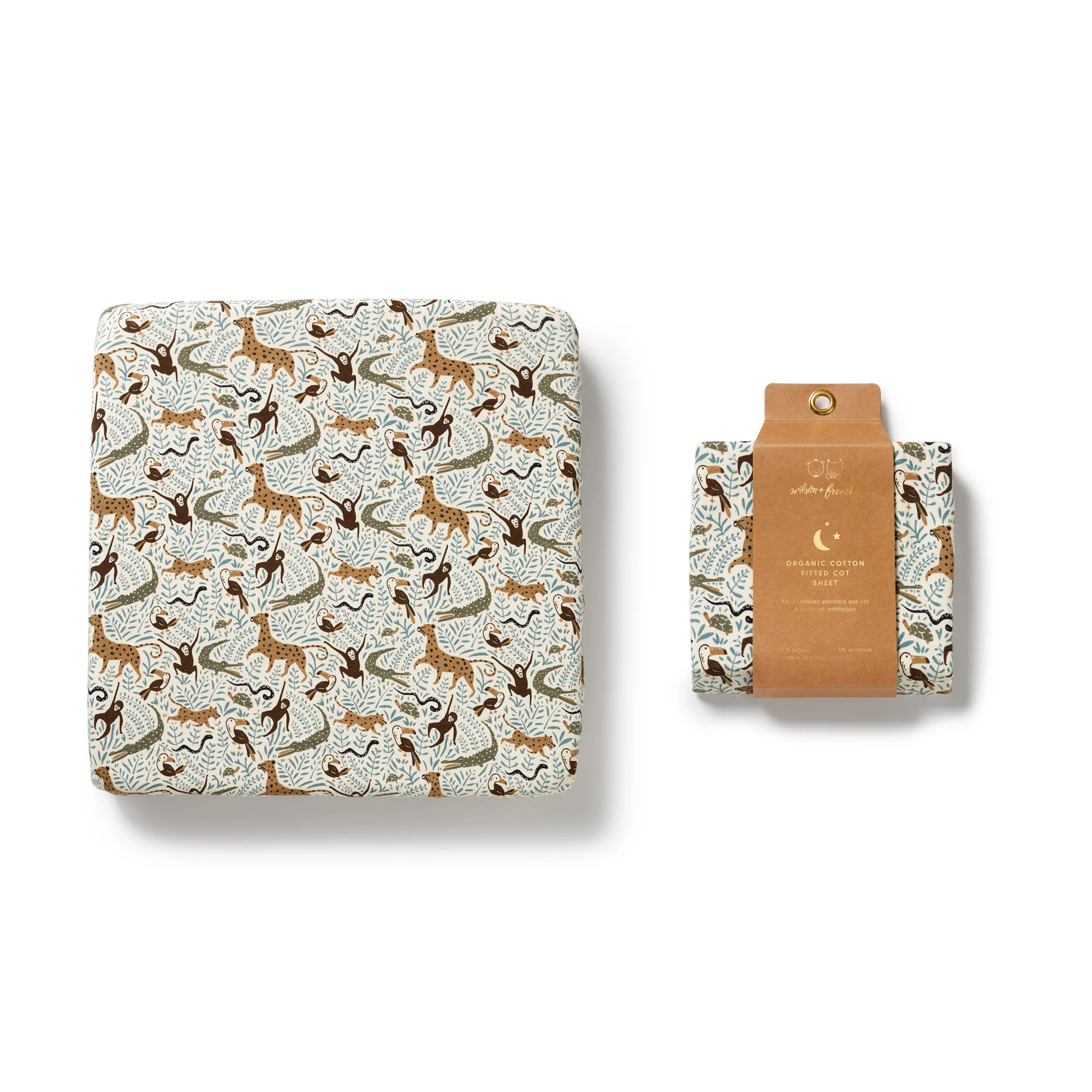 Organic Cot Sheet - Mini Jungle - Image 4