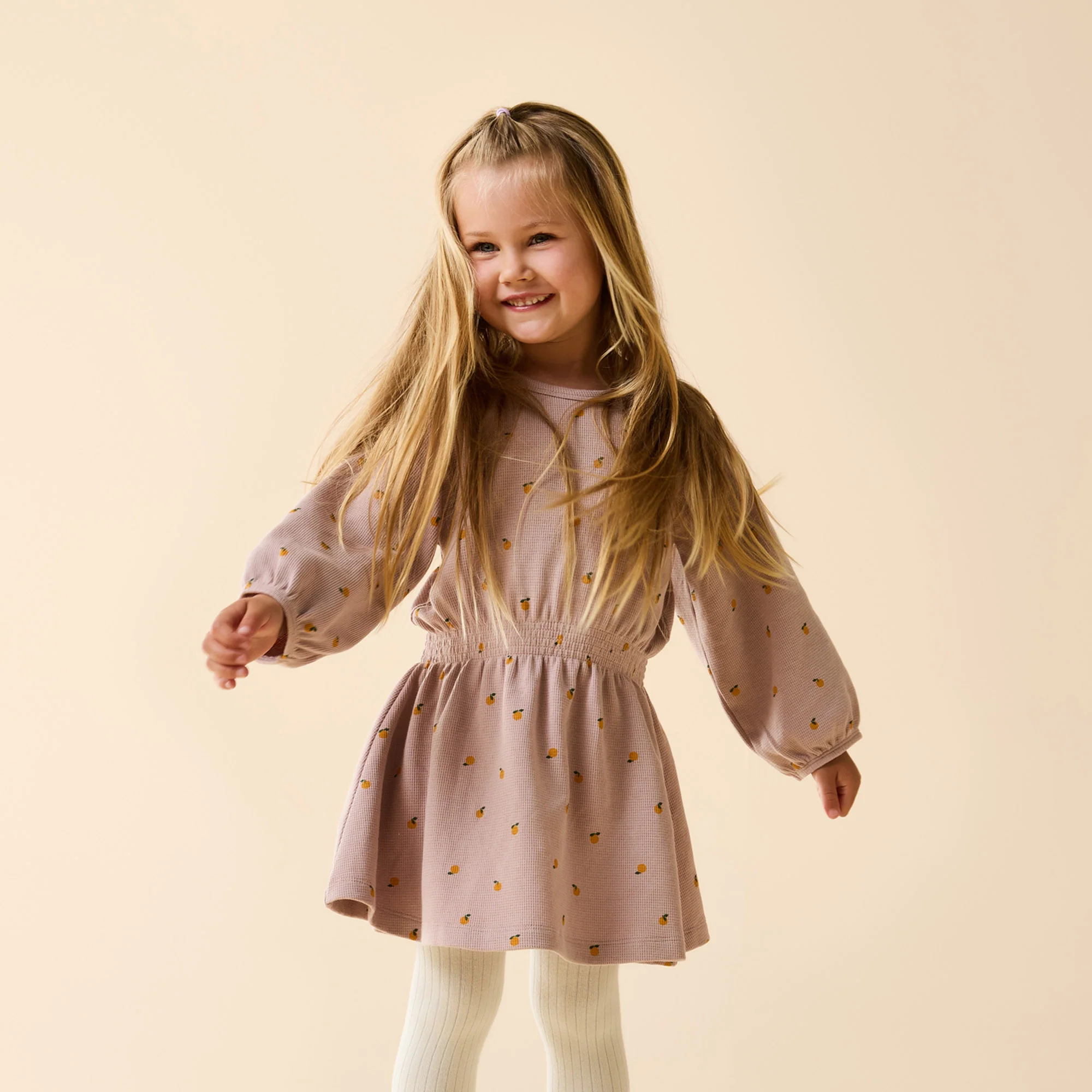 Mini Mando Organic Waffle Dress - Image 2