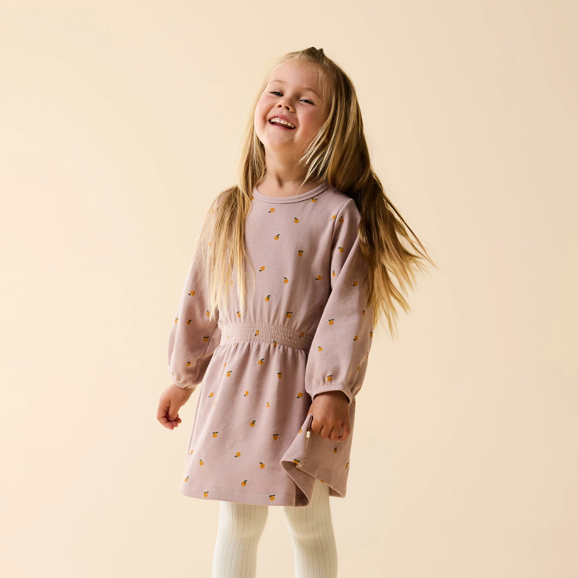 Mini Mando Organic Waffle Dress - Image 3
