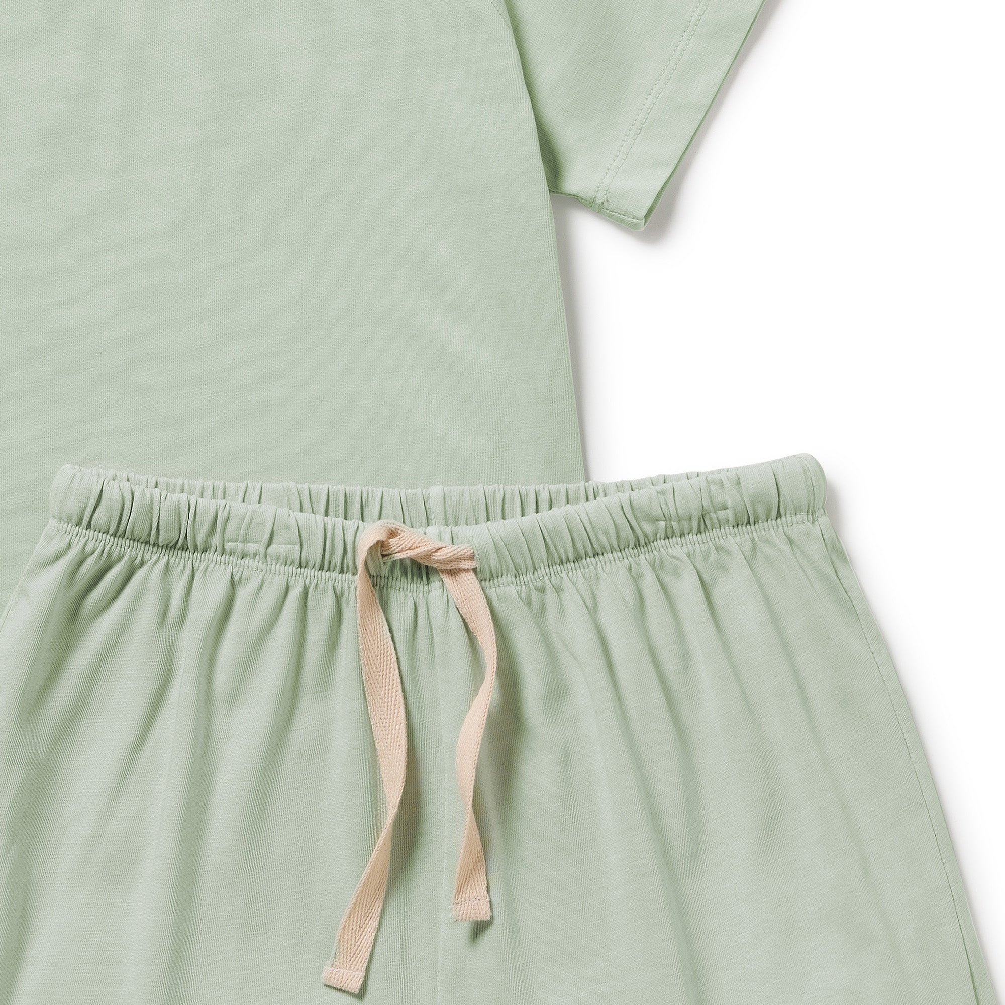 Organic Dyed Short Sleeved Pyjamas - Mint - Image 2