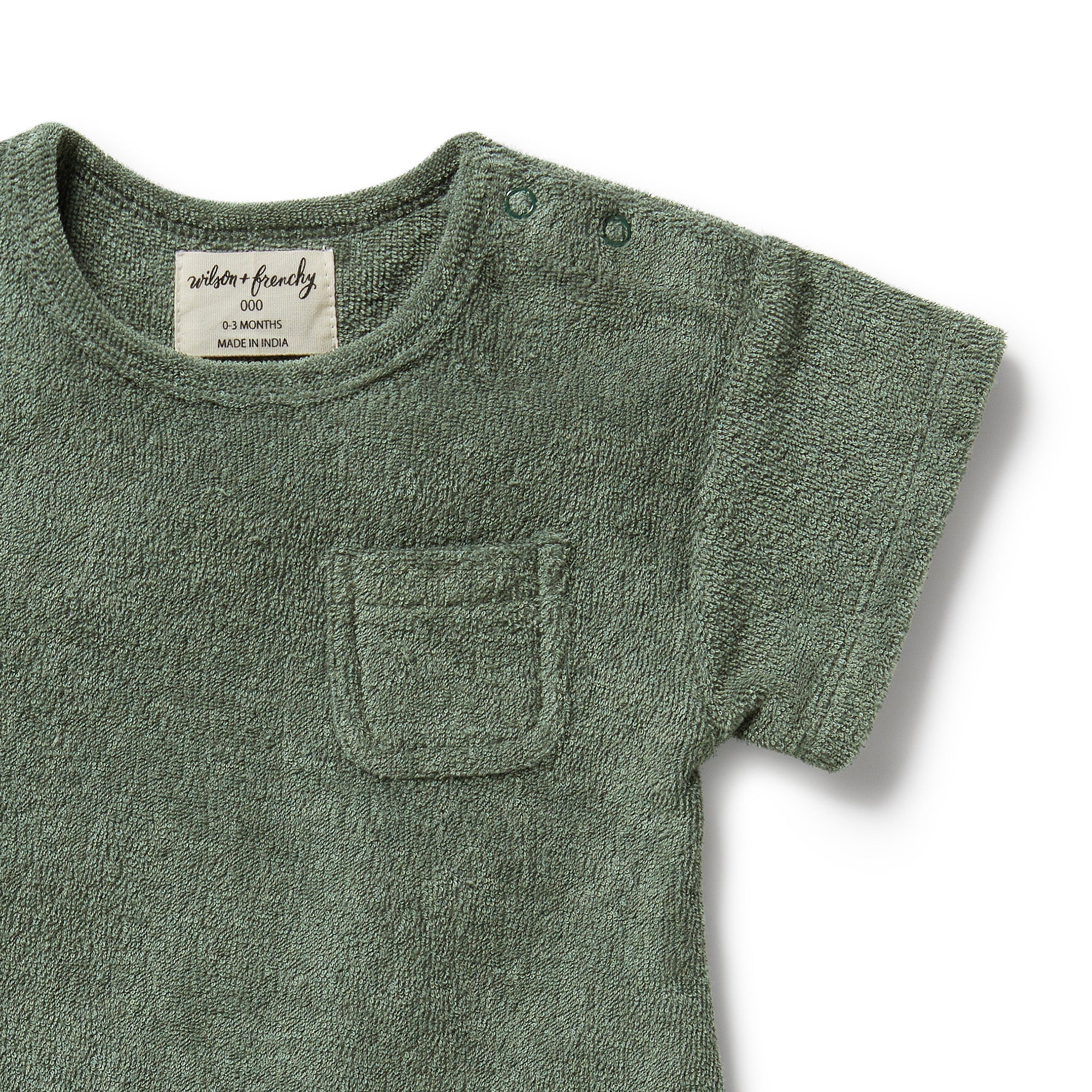 Organic Terry Growsuit - Moss - Image 4