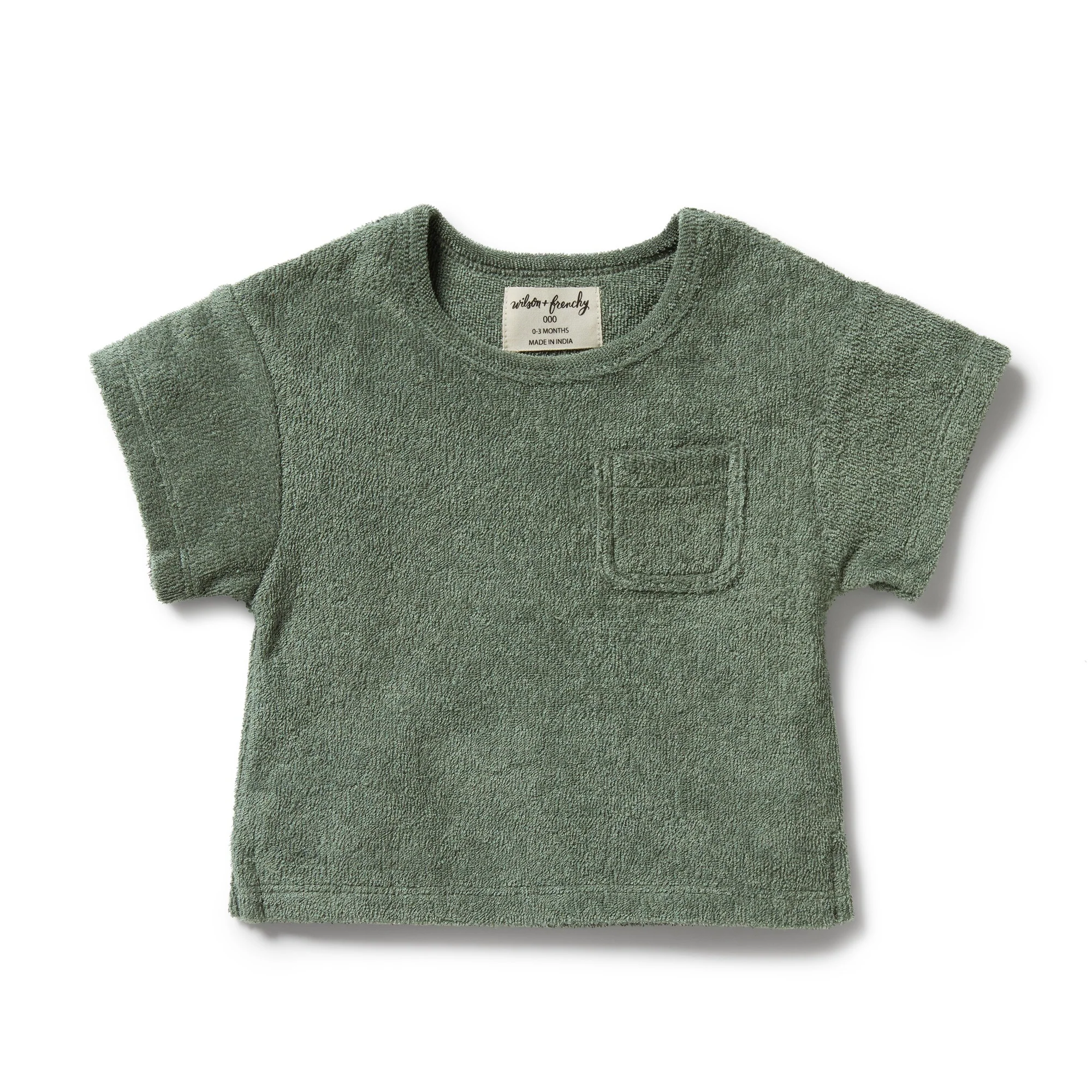 Organic Terry Tee - Moss