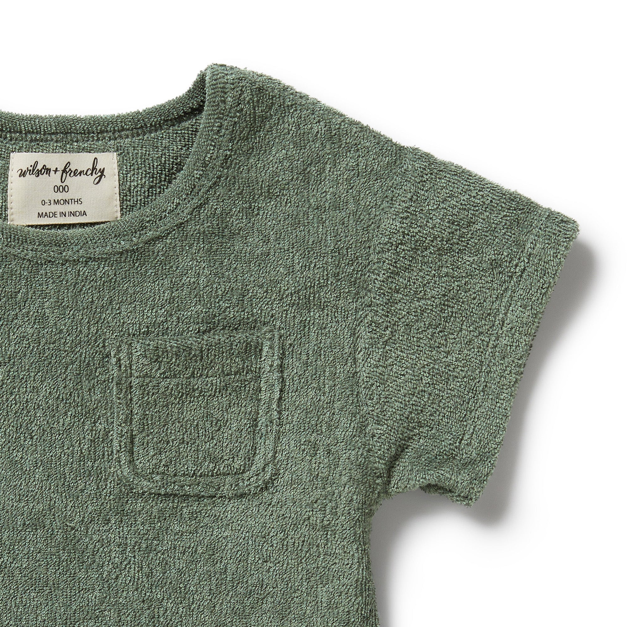 Organic Terry Tee - Moss - Image 4