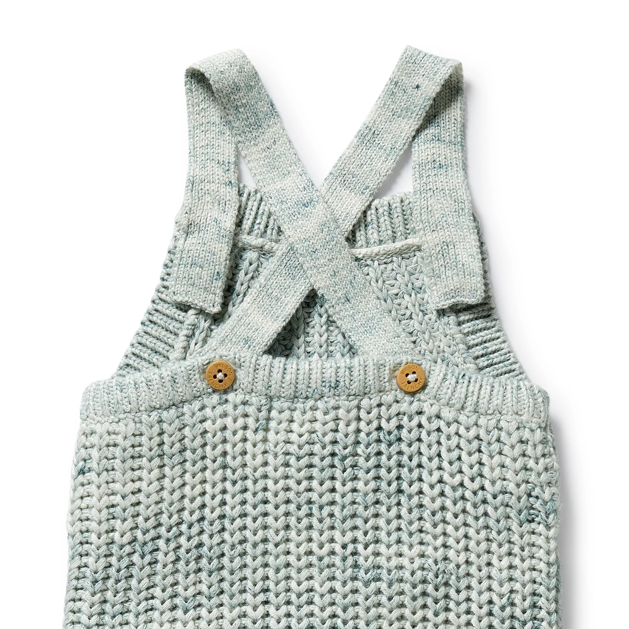 Wilson & Frenchy - Moss Speckle Organic Knitted Overall - Image 3