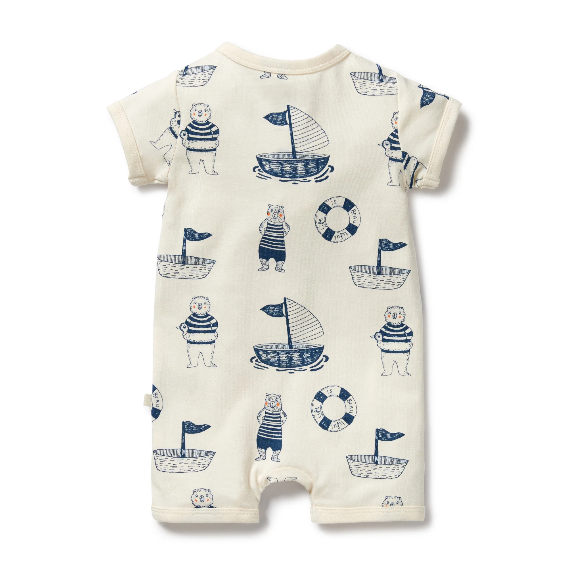 Wilson and Frenchy Nautical Bear Organic Boyleg Zipsuit - Image 2