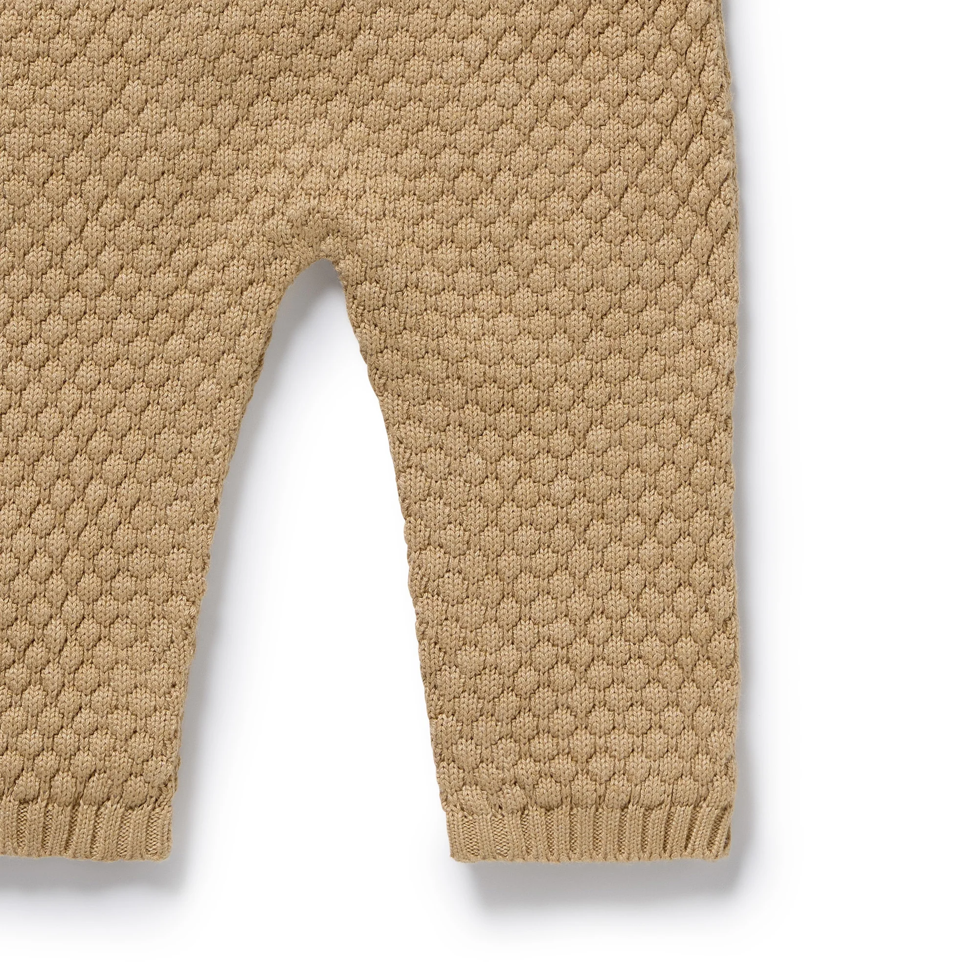 Oat Organic Knitted Bubble Ruffle Overall - Image 3