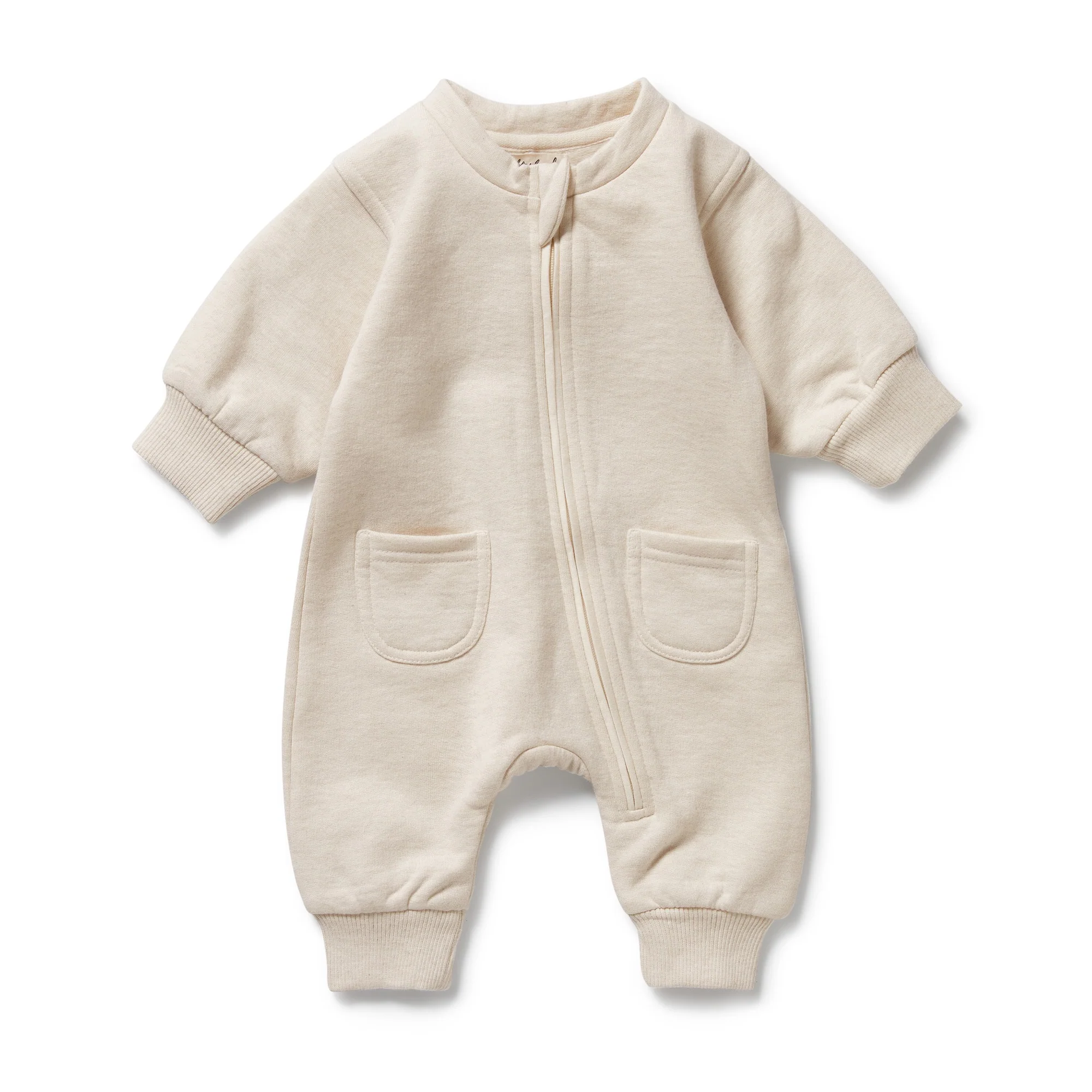 Organic Terry Growsuit - Oatmeal
