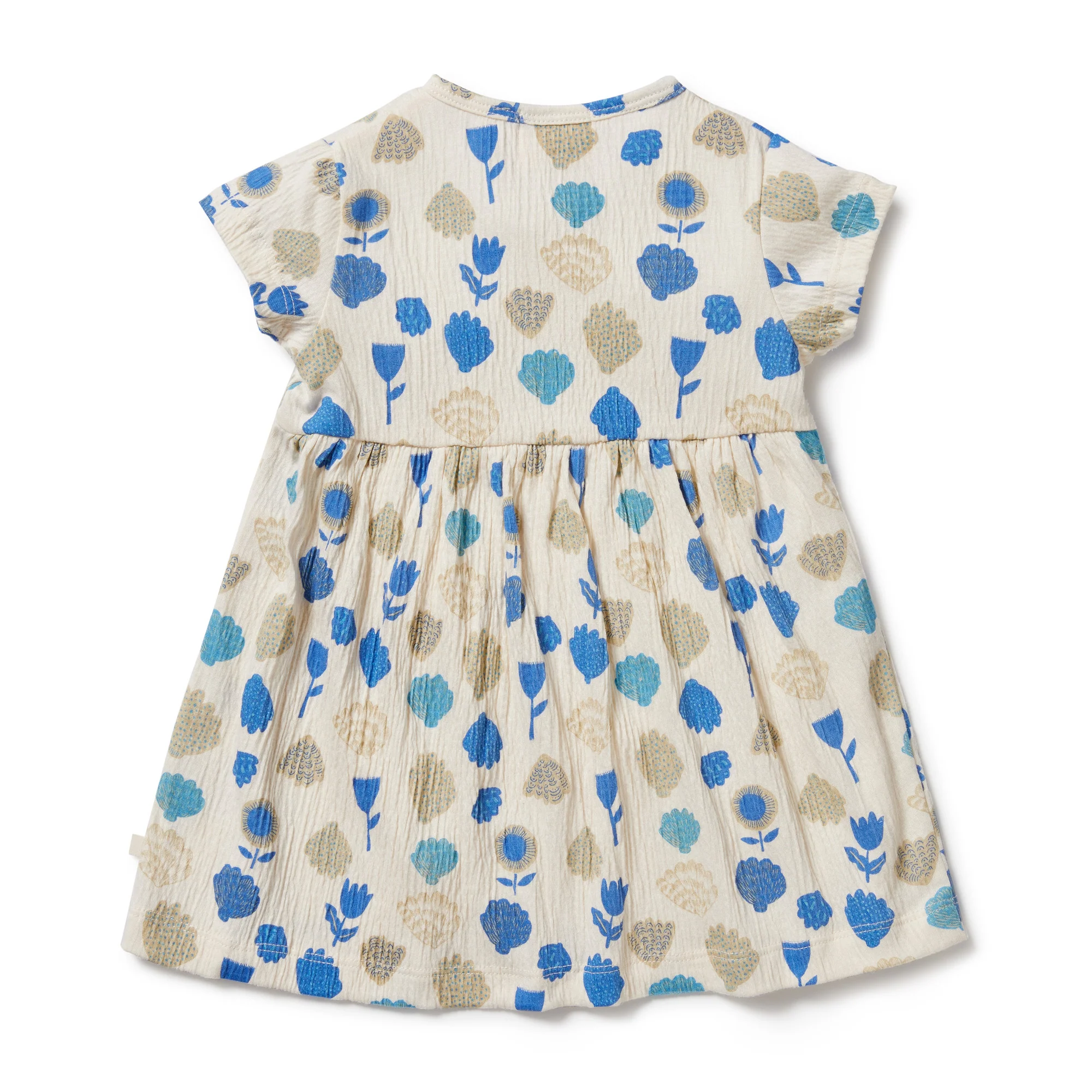 Wilson and Frenchy Ocean Breeze Crinkle Button Dress - Image 4