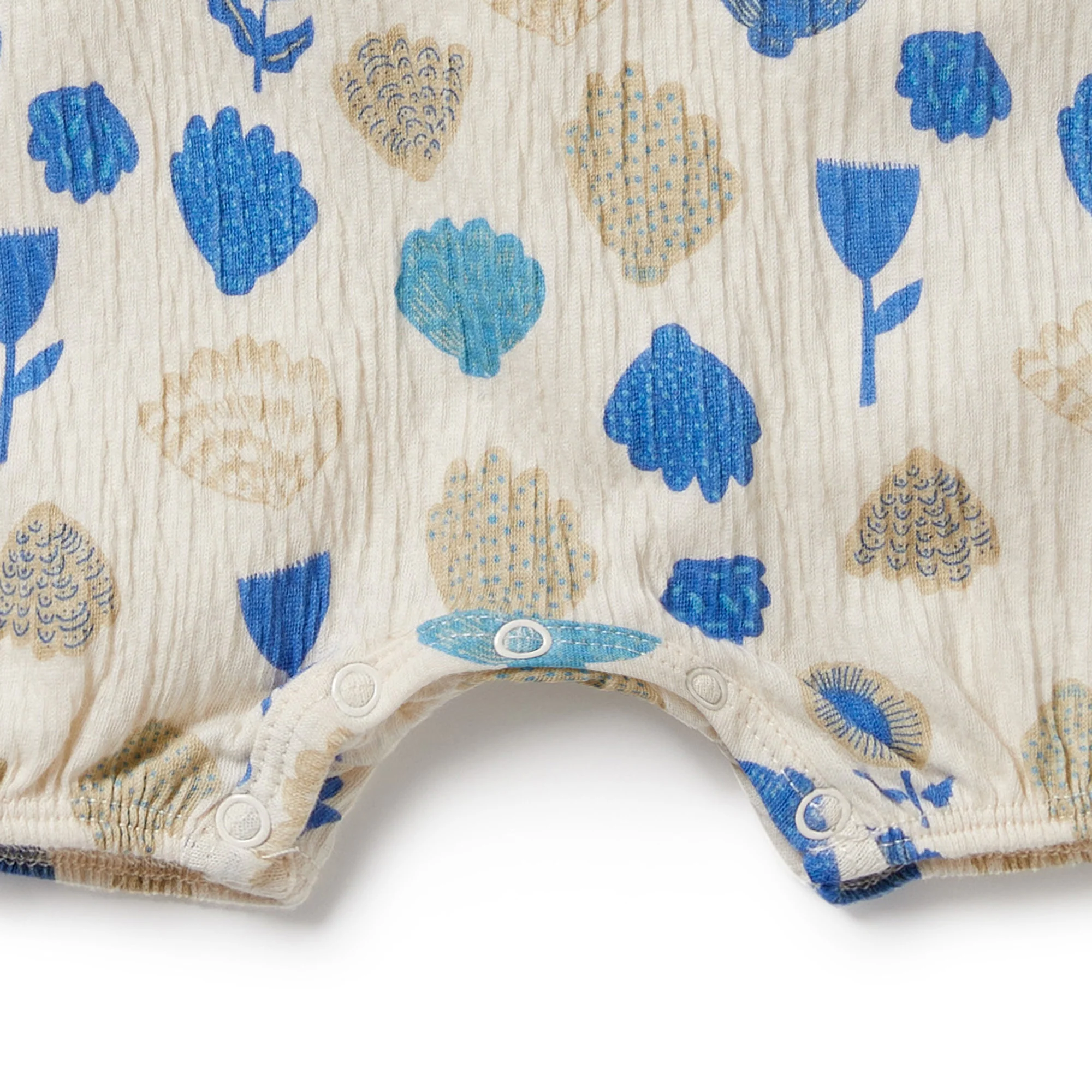 Ocean Breeze Crinkle Henley Playsuit - Image 3