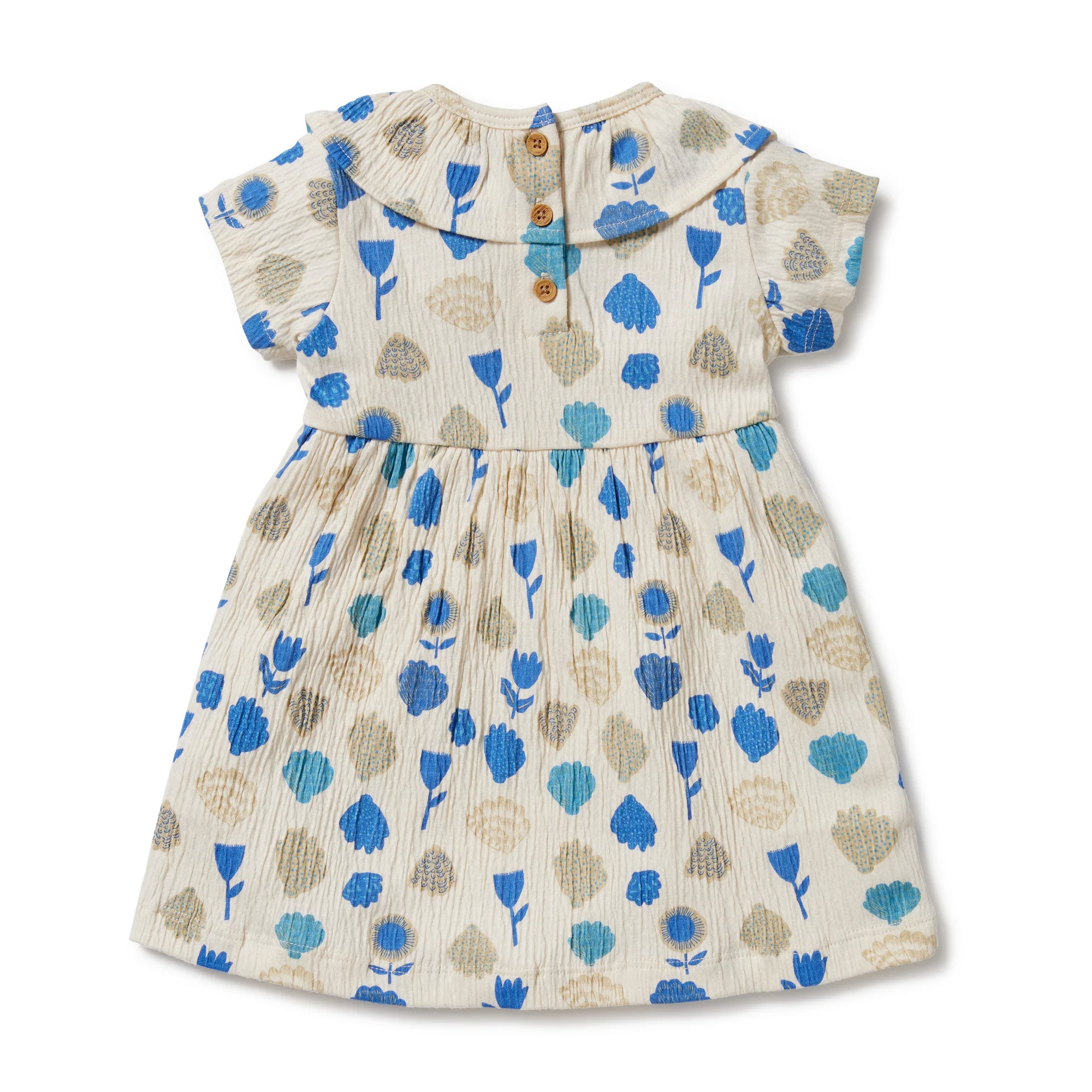 Wilson and Frenchy Ocean Breeze Crinkle Ruffle Dress - Image 3