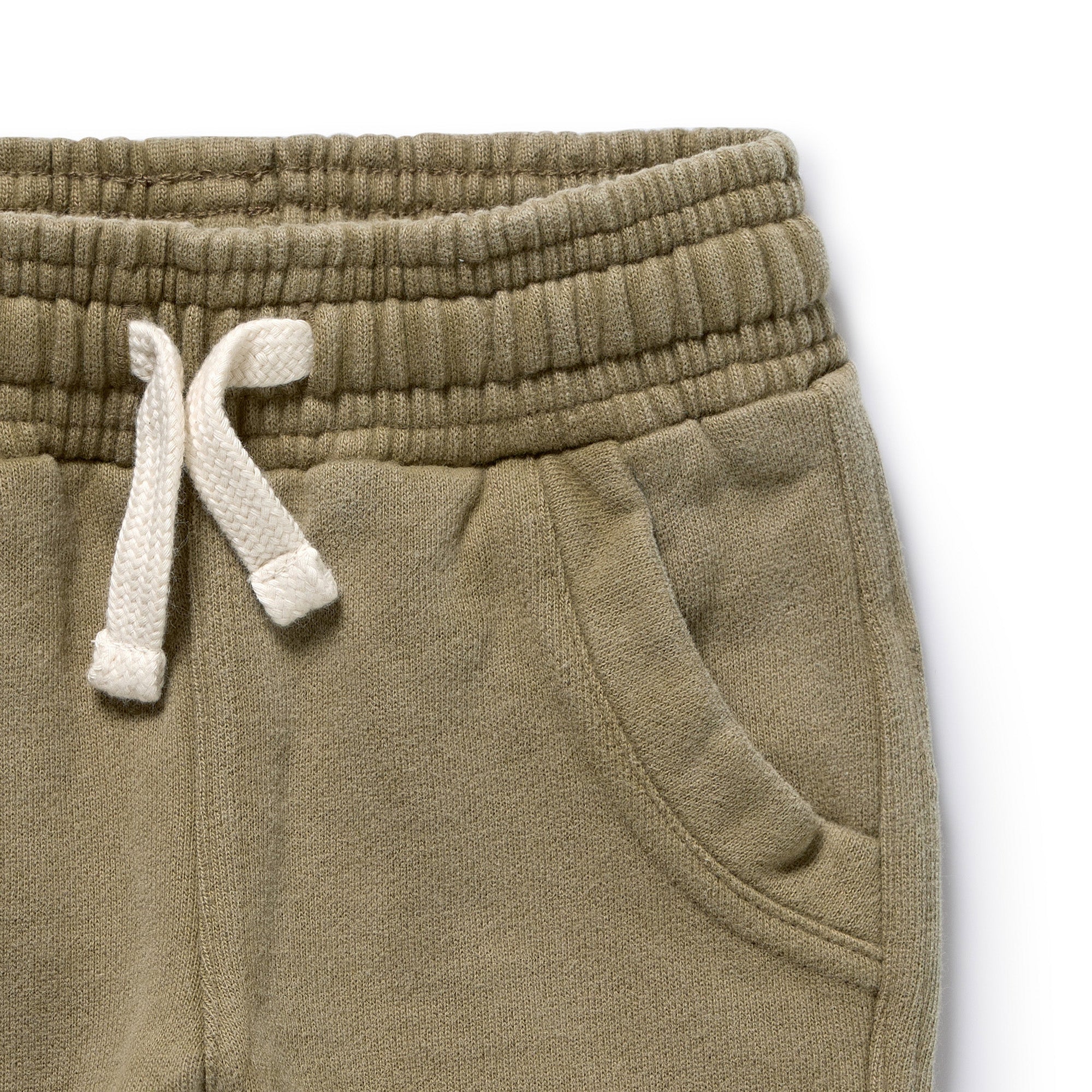 Olive Organic Terry Sweat Pant - Image 5