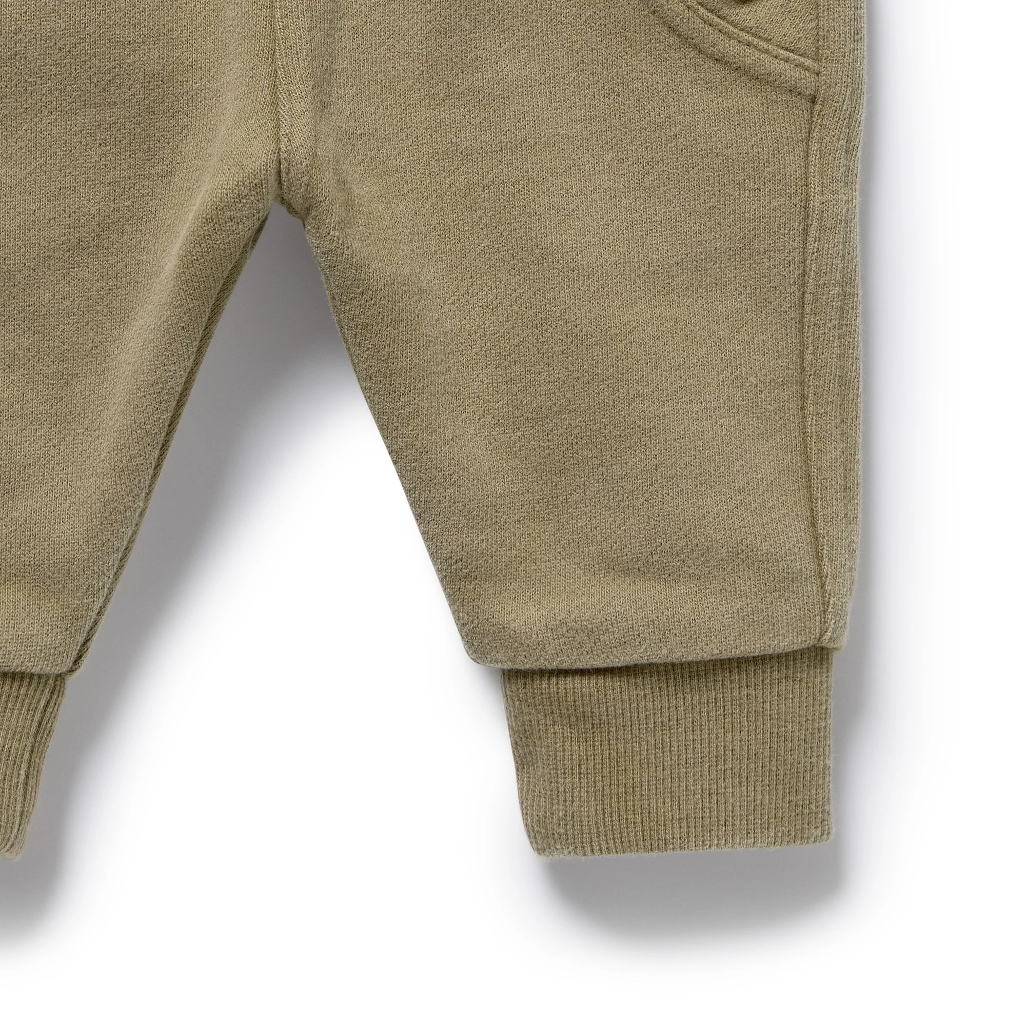 Olive Organic Terry Sweat Pant - Image 6