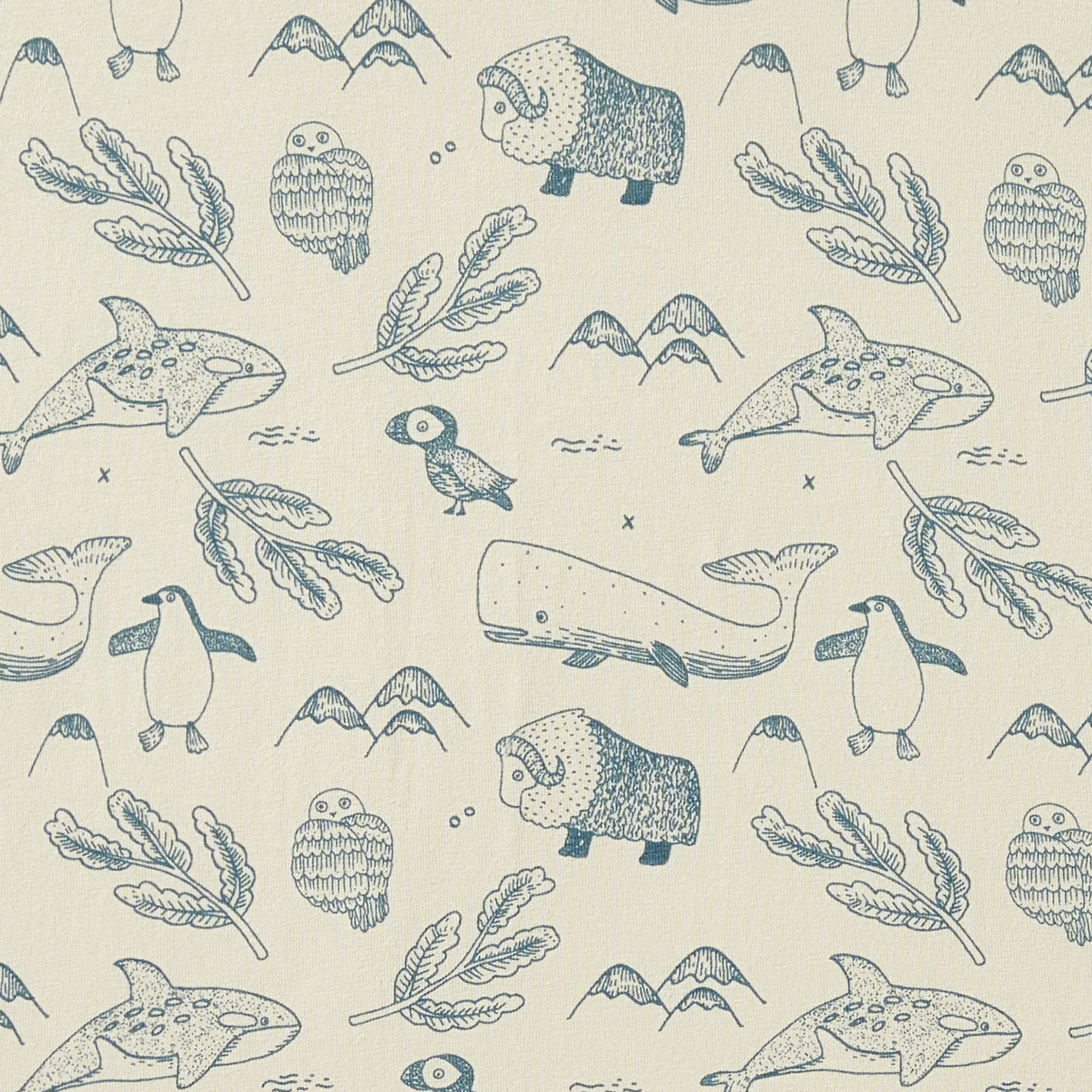 Organic Bassinet Sheet - Arctic Blast - Image 2