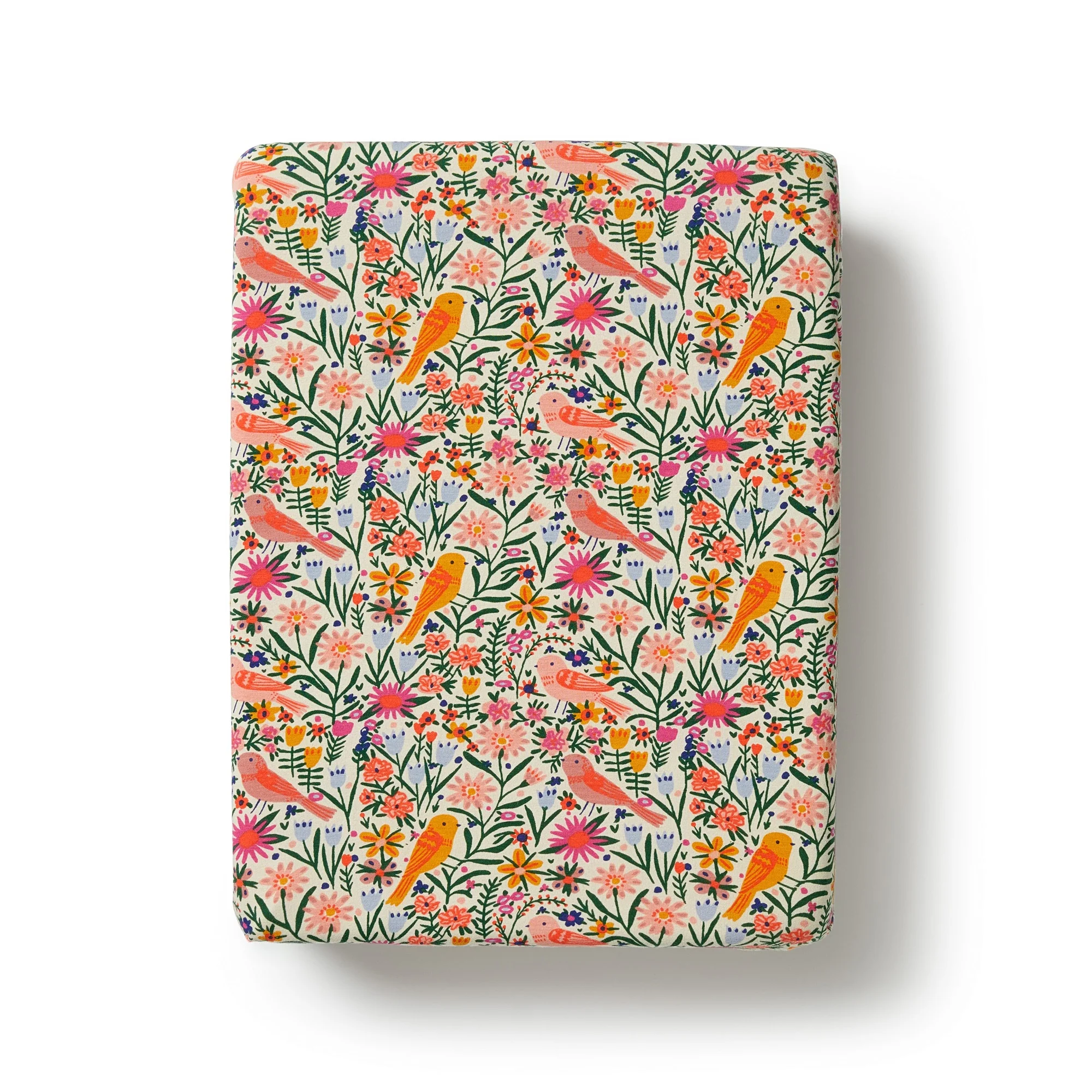 Organic Bassinet Sheet - Birdy Floral
