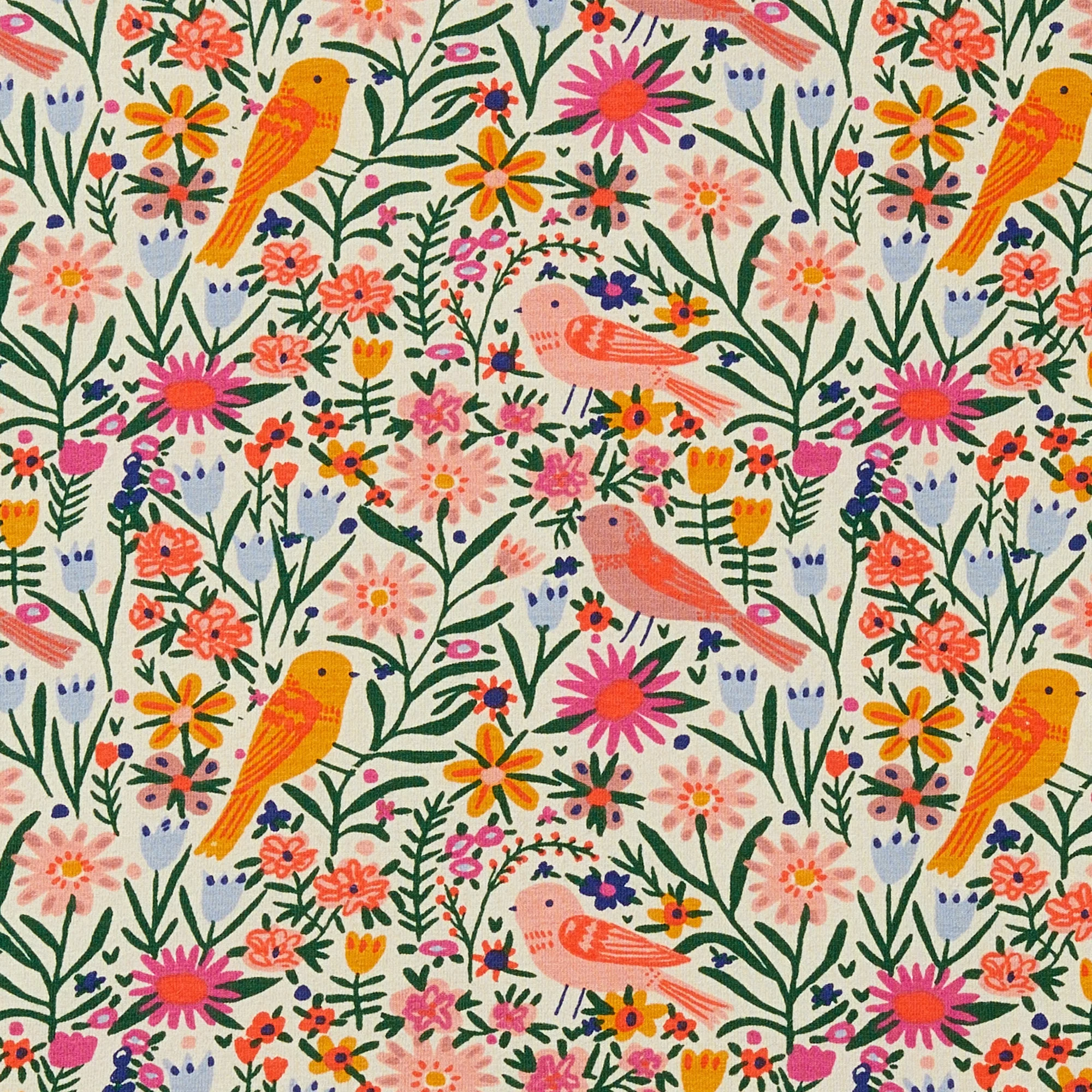 Organic Bassinet Sheet - Birdy Floral - Image 2