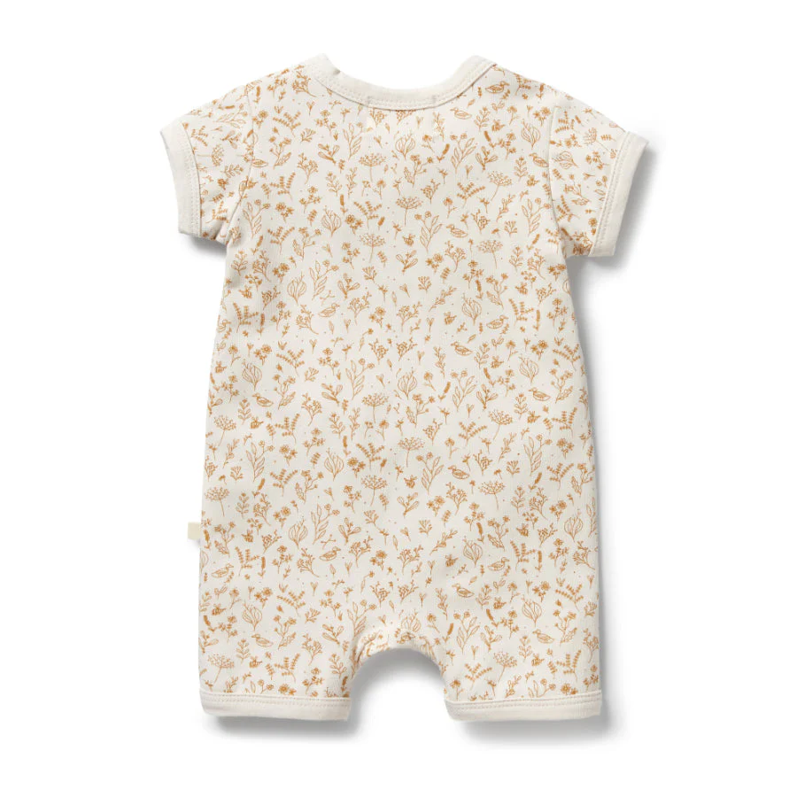 Organic Boyleg Zipsuit - Little Garden - Image 2