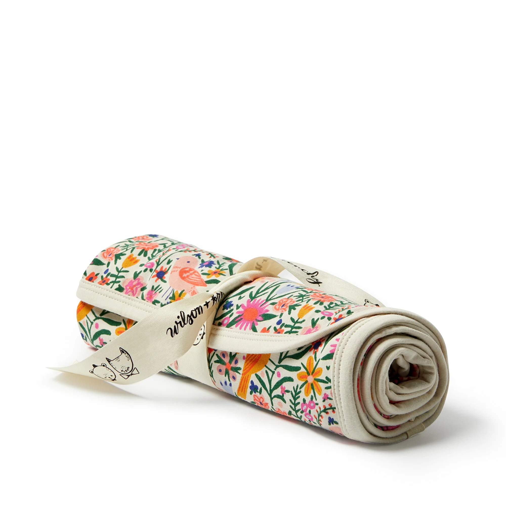 Organic Bunny Rug - Birdy Floral - Image 3