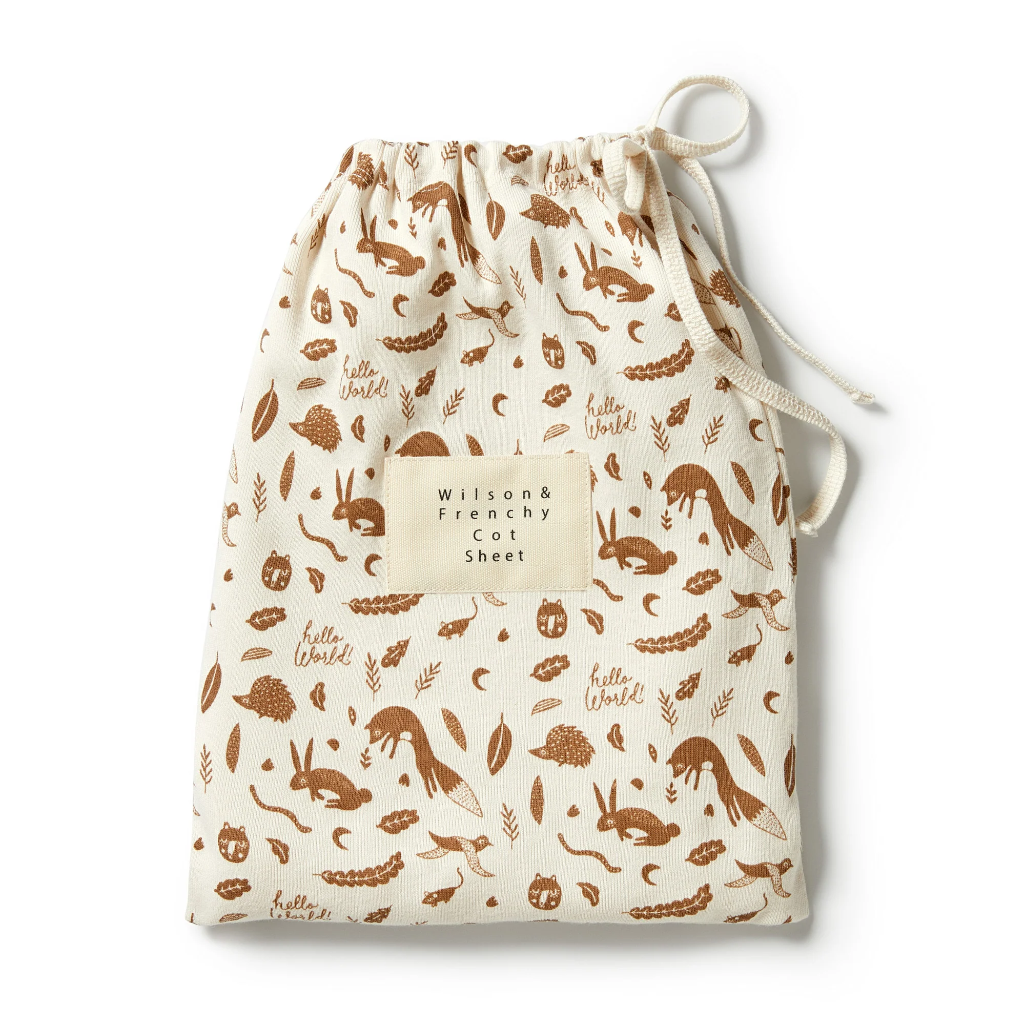 Organic Cot Sheet - Hello World - Image 3