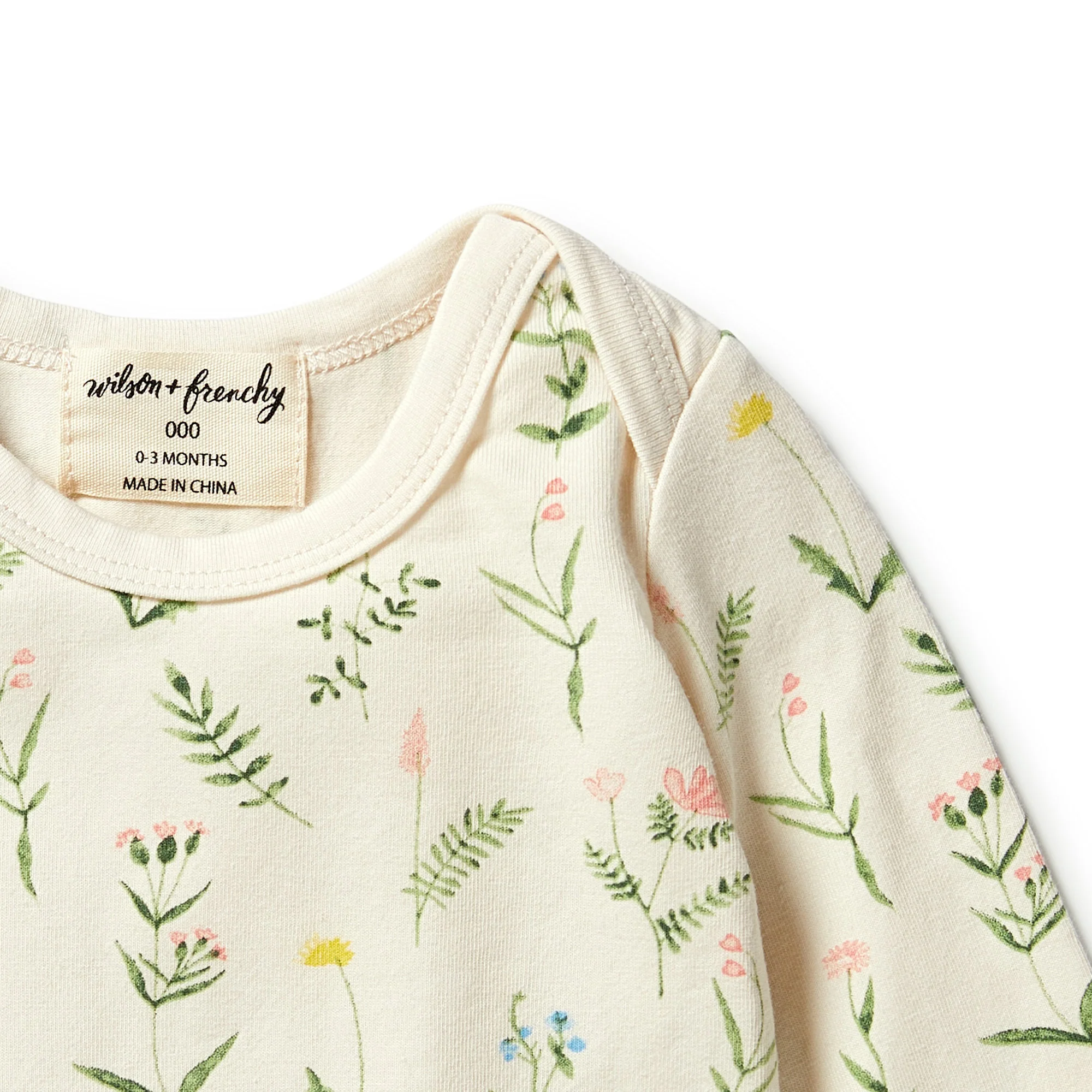 Organic Envelope Bodysuit - Wild Flower - Image 2