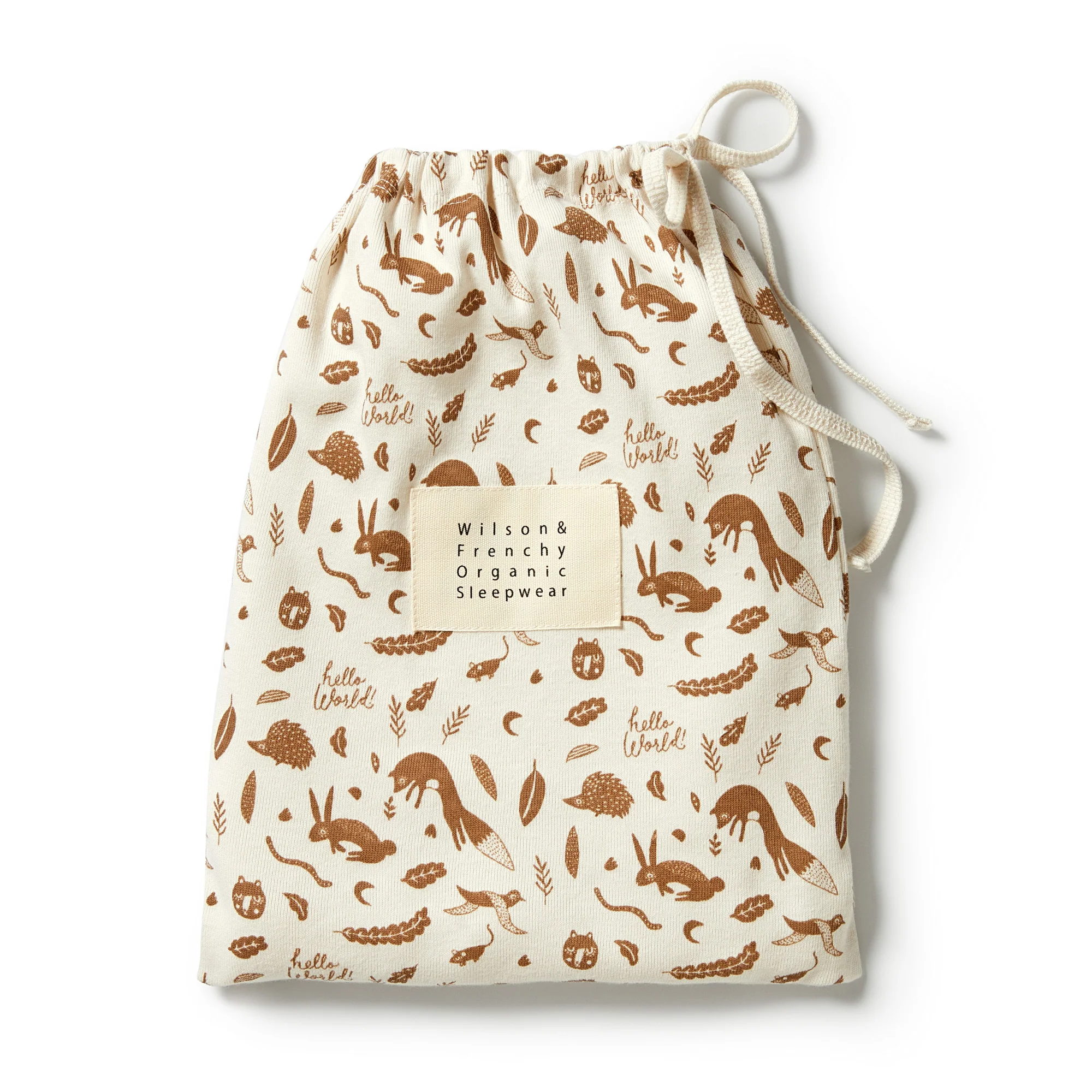 Organic Long Sleeve Pyjamas - Hello World - Image 4