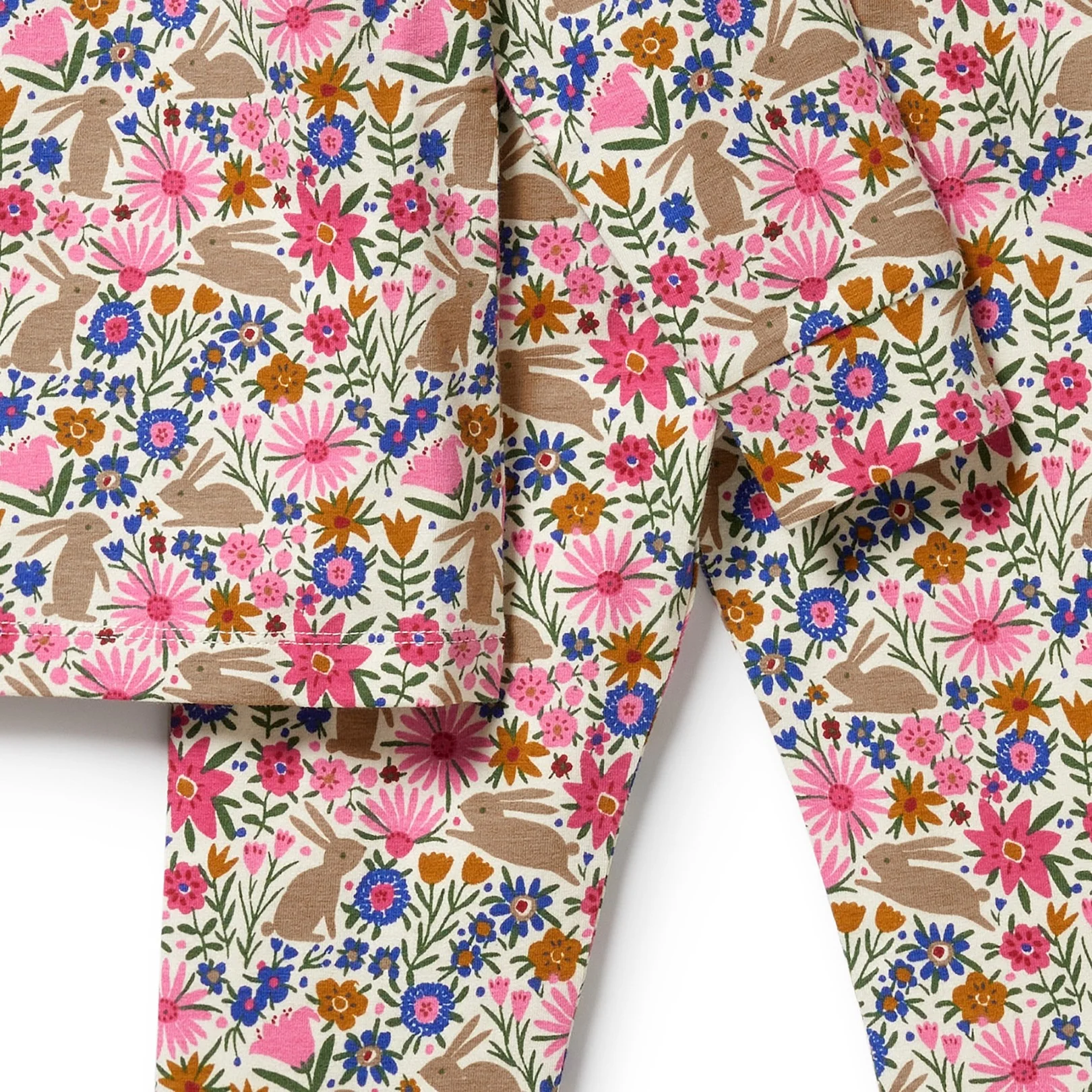 Organic Long Sleeved Pyjamas - Bunny Hop - Image 5