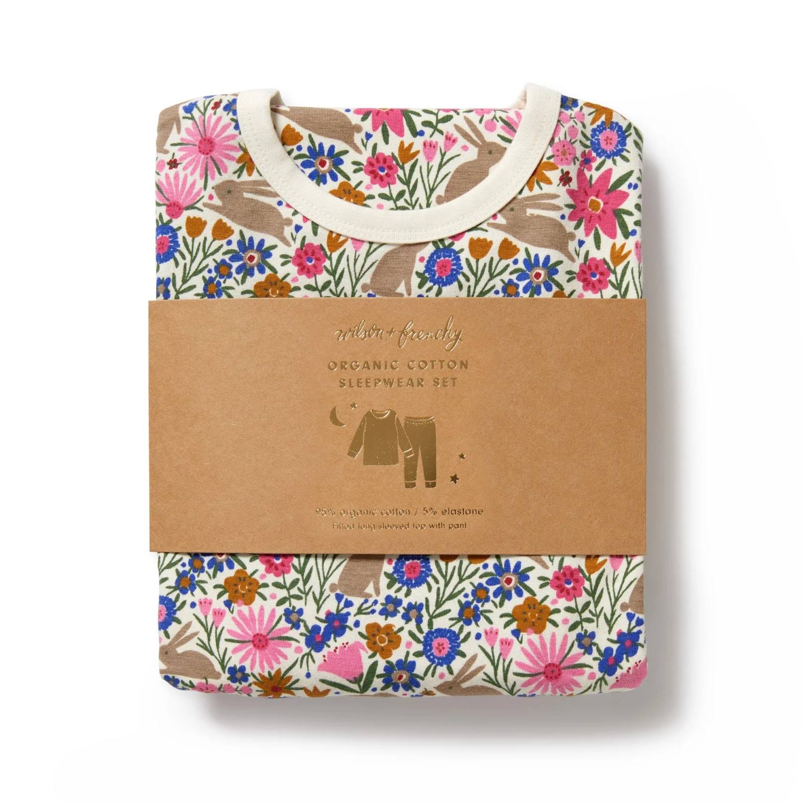 Organic Long Sleeved Pyjamas - Bunny Hop - Image 6