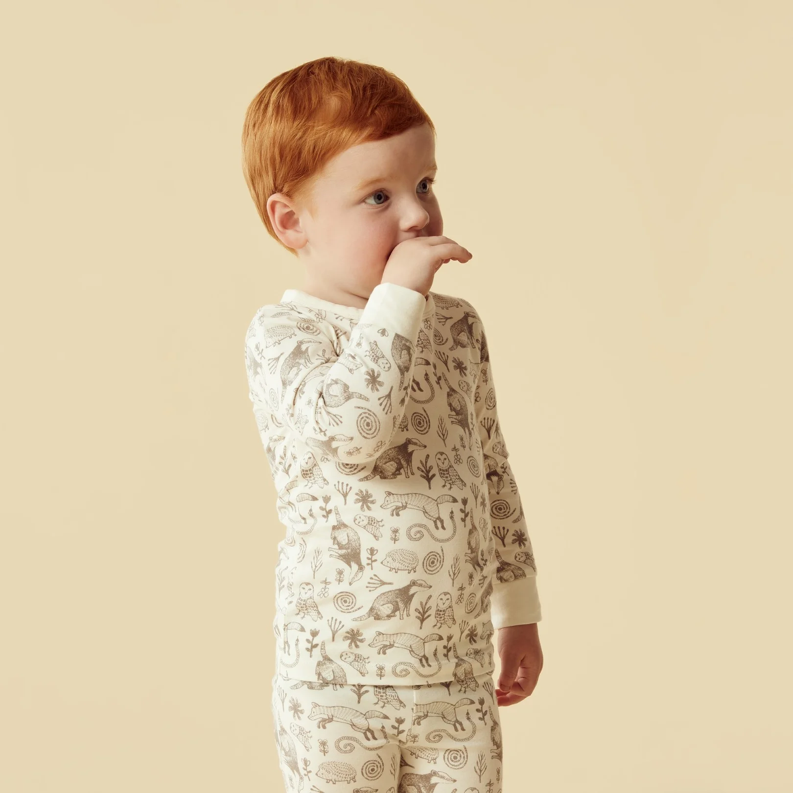 Organic Long Sleeved Pyjamas - Tribal Woods - Image 3