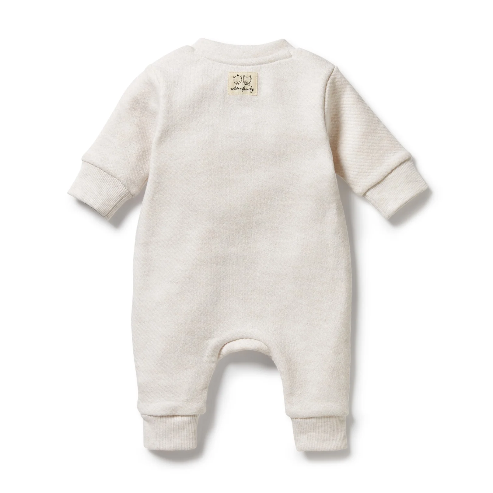 Wilson and Frenchy Organic Quilted Growsuit - Oatmeal - Image 4