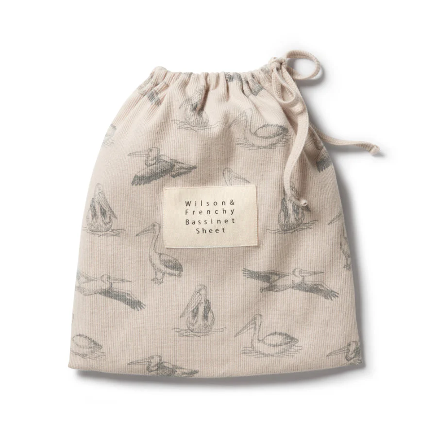 Organic Rib Bassinet Sheet - Little Pelican - Image 2