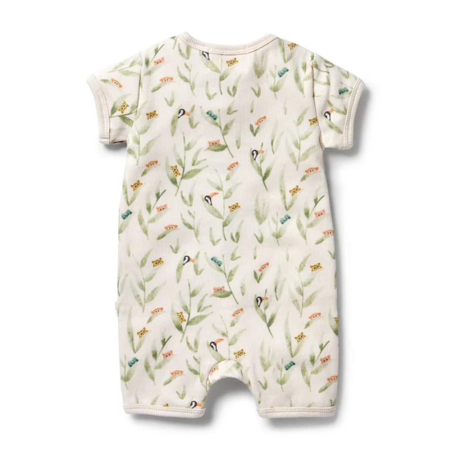 Organic Rib Boyleg Zipsuit - Peek-a-Boo - Image 3