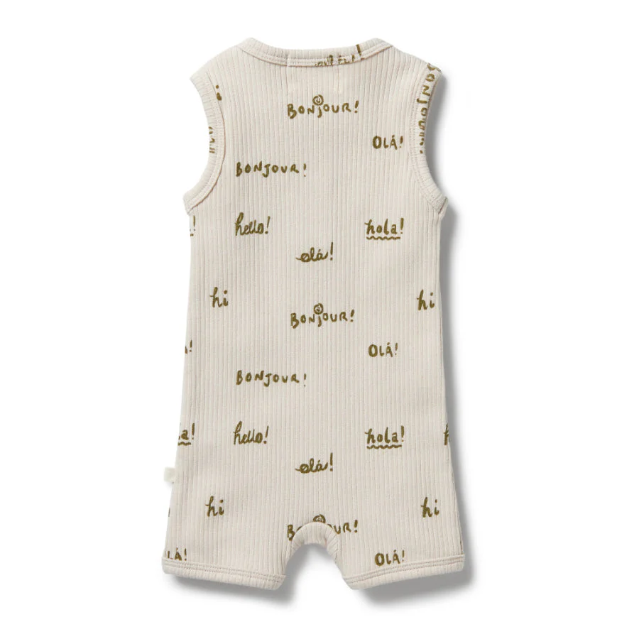 Organic Rib Growsuit - Bonjour - Image 2